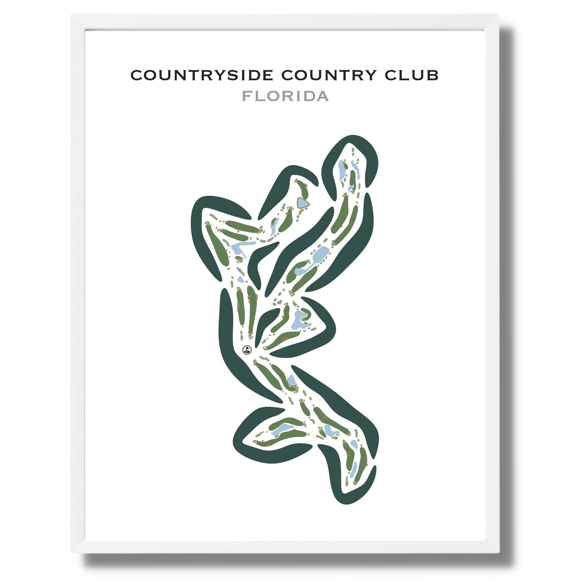 Countryside Country Club, Florida - Printed Golf Courses