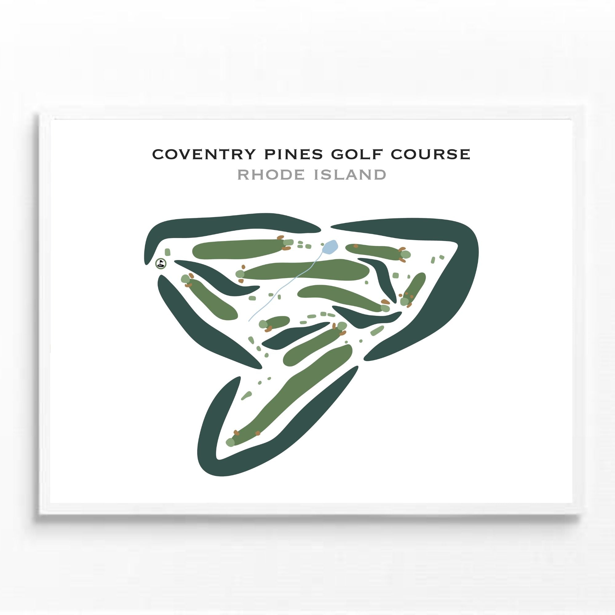 Coventry Pines Golf Course, Rhode Island - Printed Golf Courses