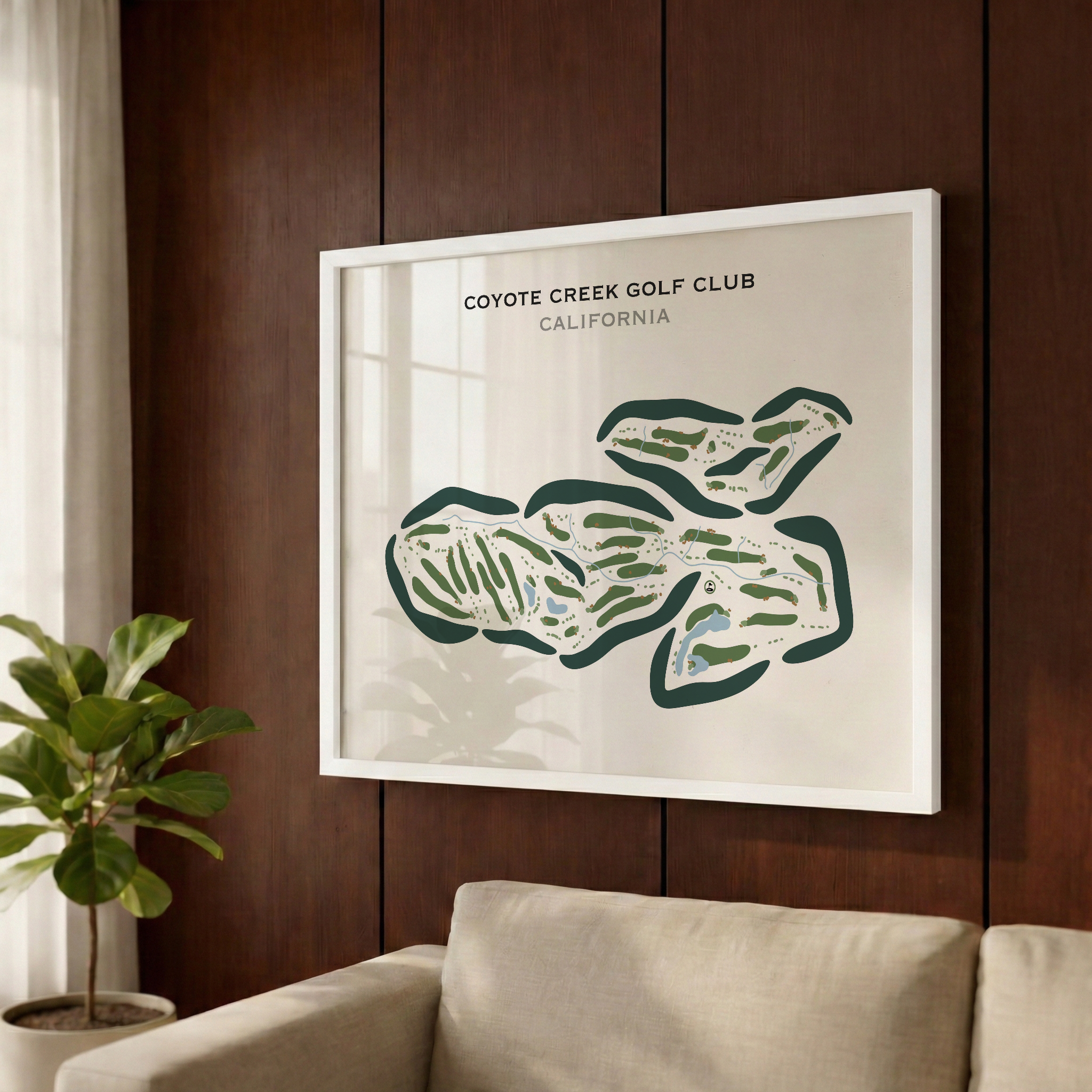 Coyote Creek Golf Club, California - Printed Golf Courses
