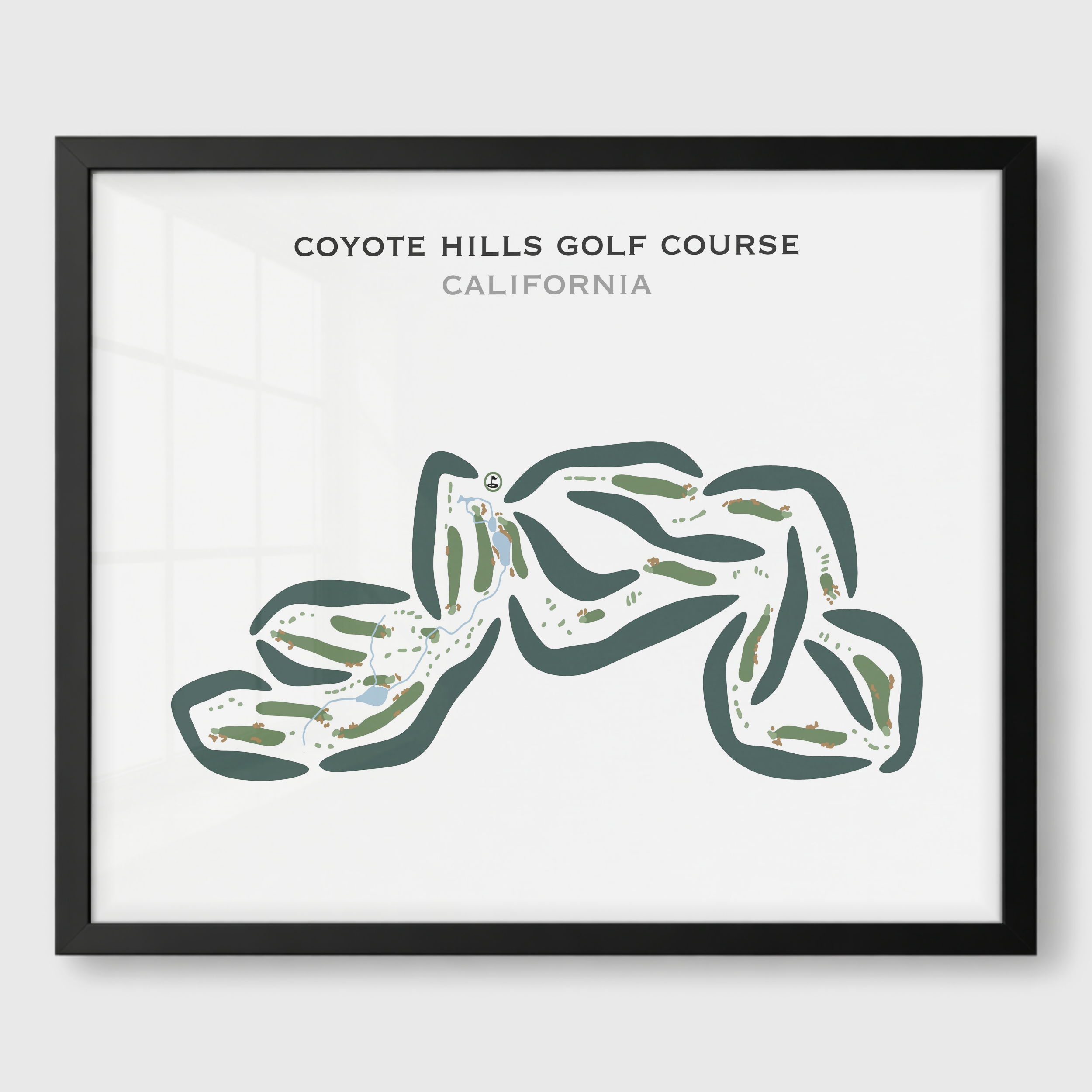 Coyote Hills Golf Course, California - Printed Golf Courses