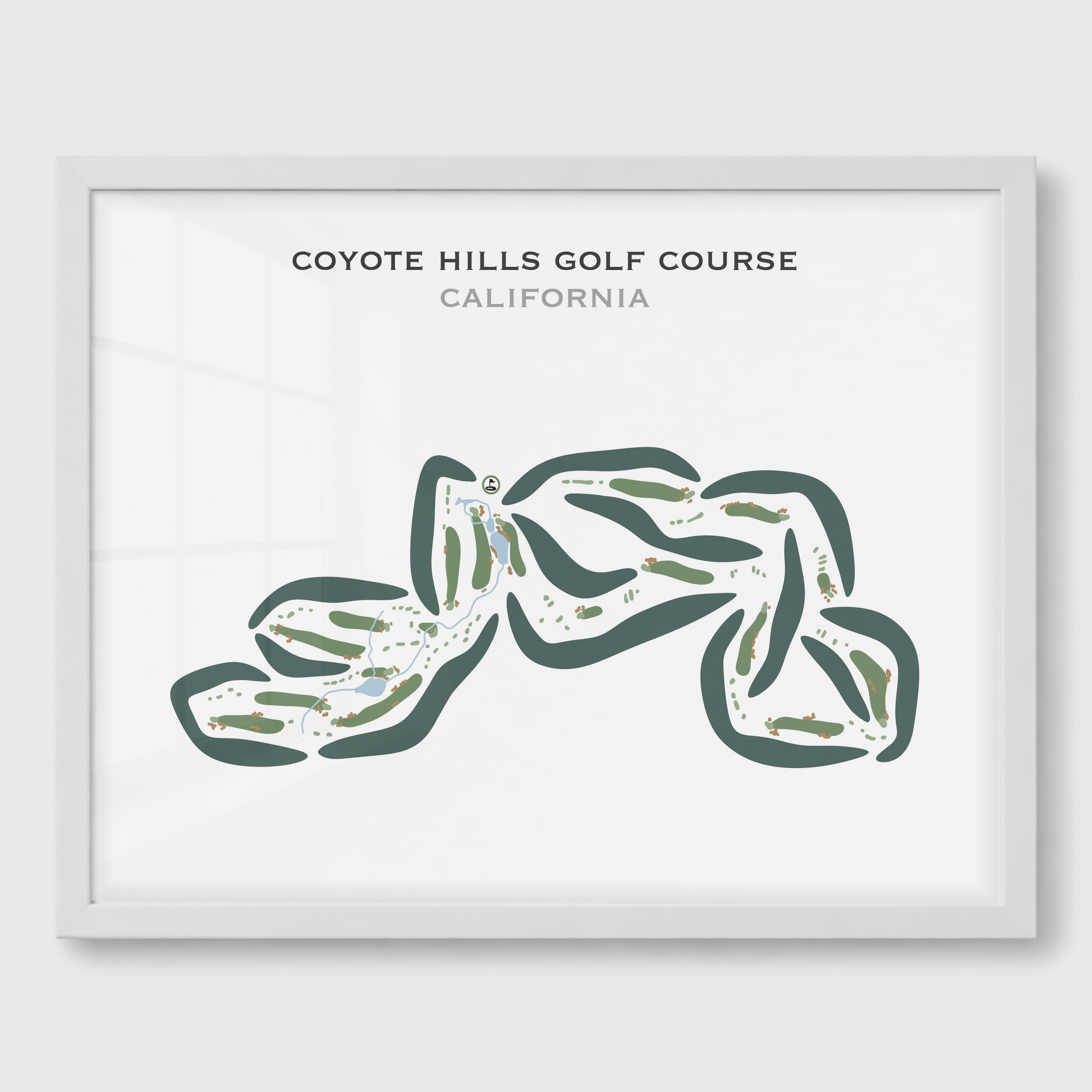Coyote Hills Golf Course, California - Printed Golf Courses