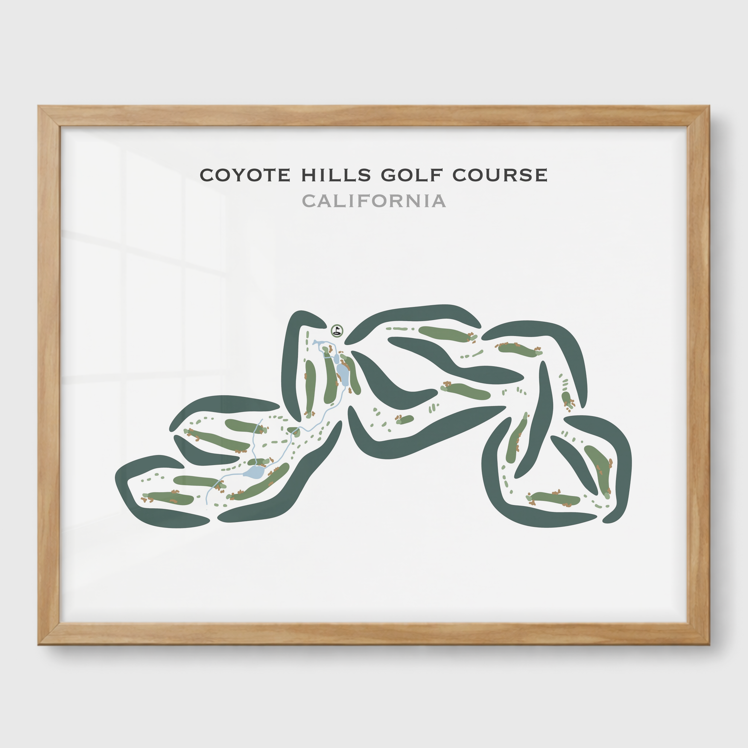 Coyote Hills Golf Course, California - Printed Golf Courses