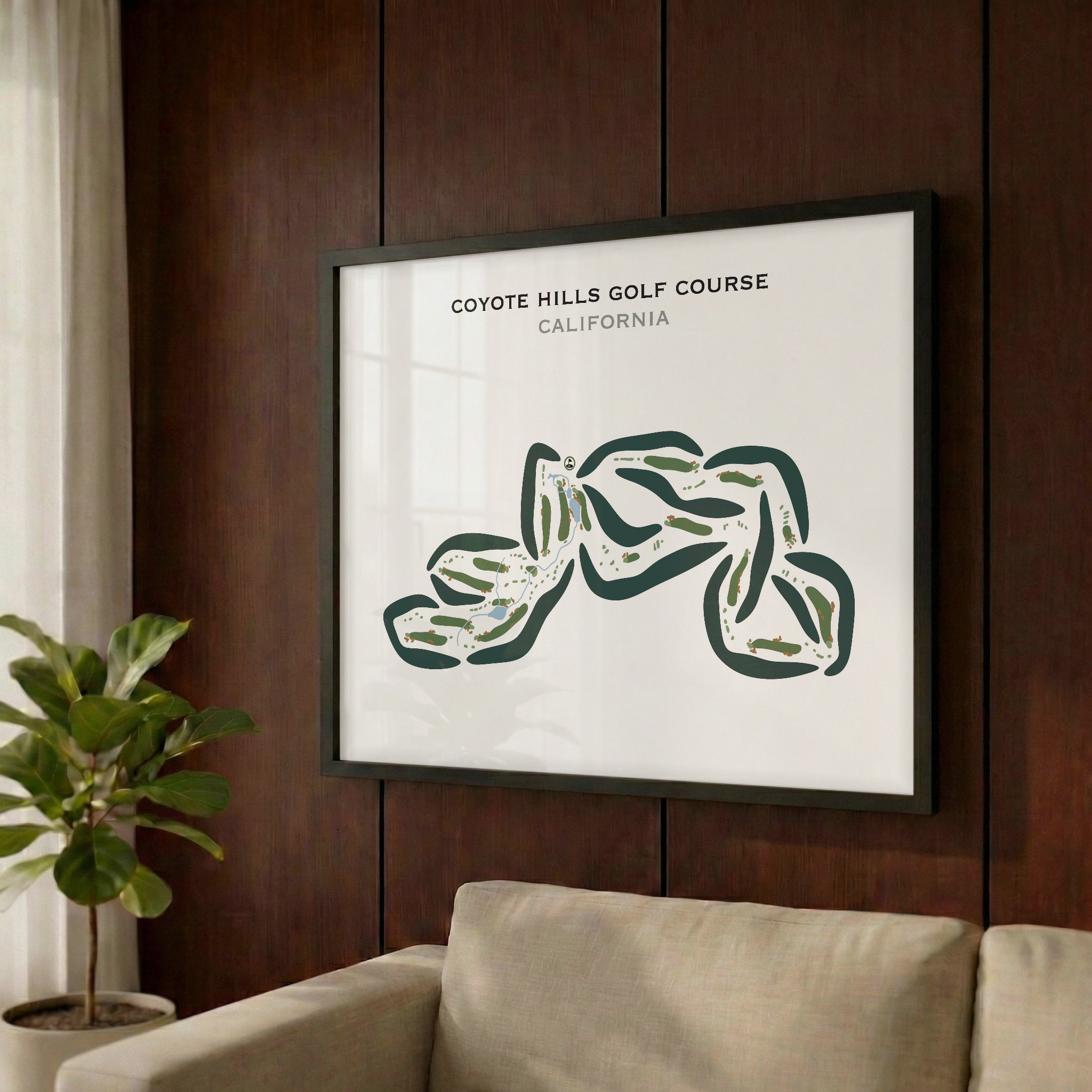 Coyote Hills Golf Course, California - Printed Golf Courses