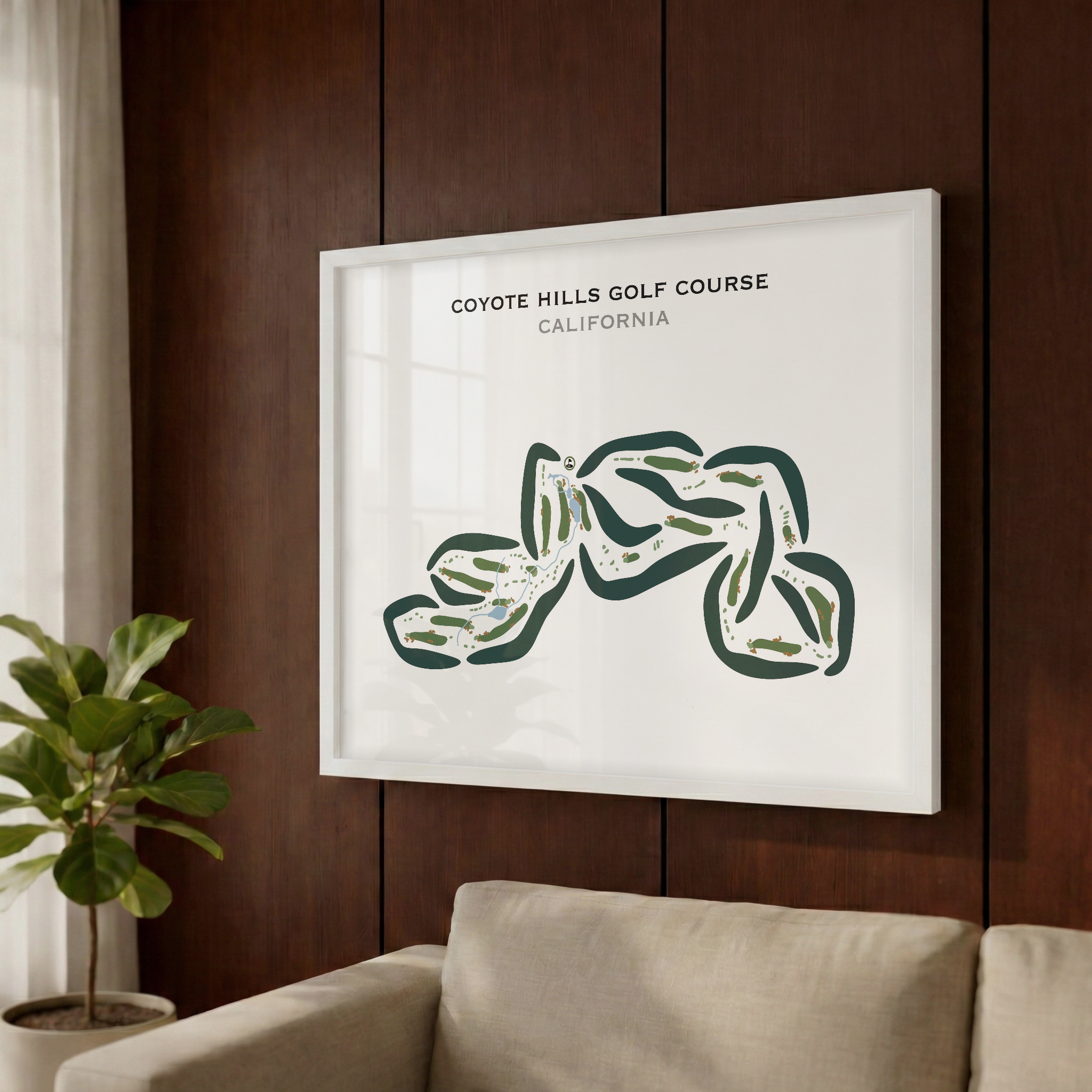 Coyote Hills Golf Course, California - Printed Golf Courses