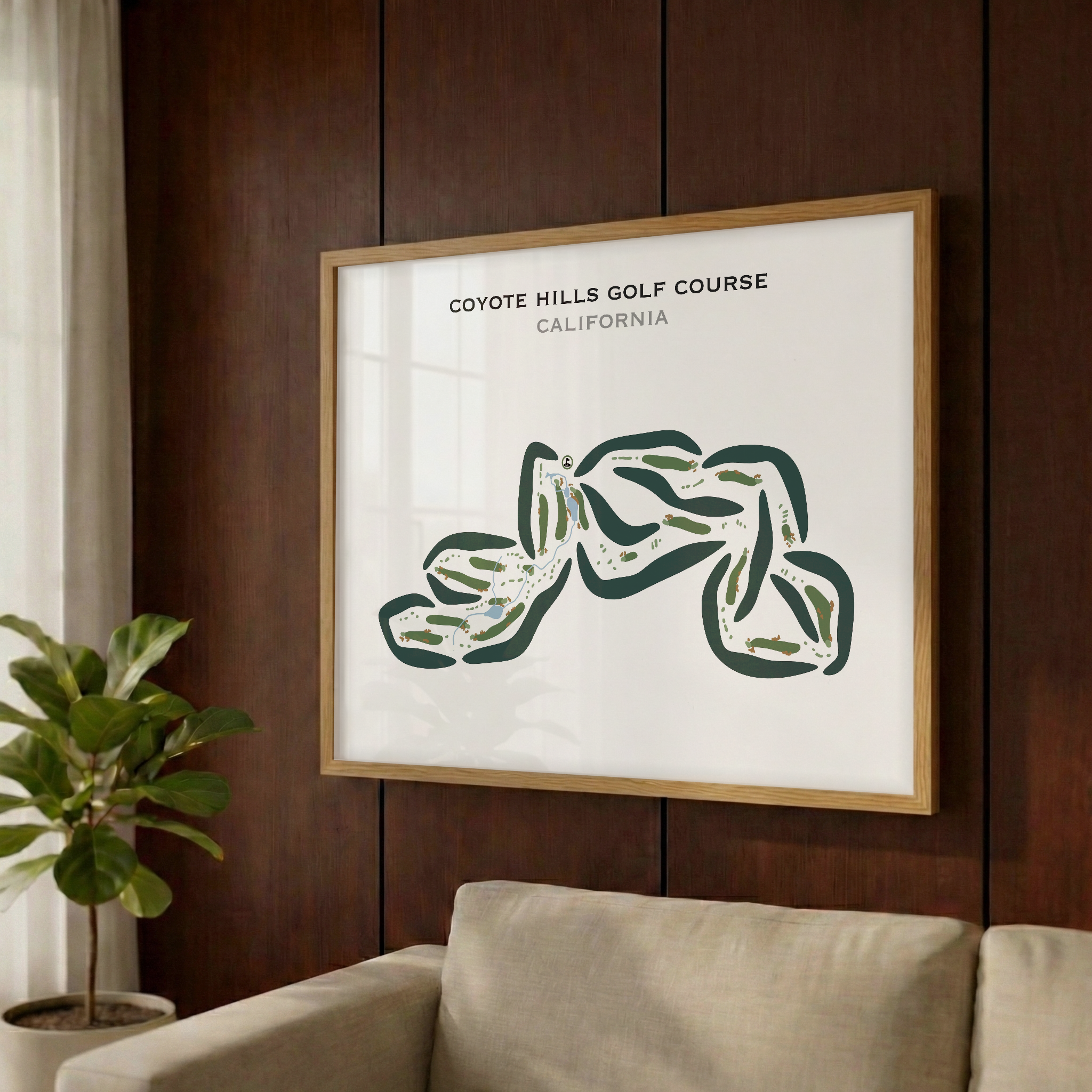 Coyote Hills Golf Course, California - Printed Golf Courses
