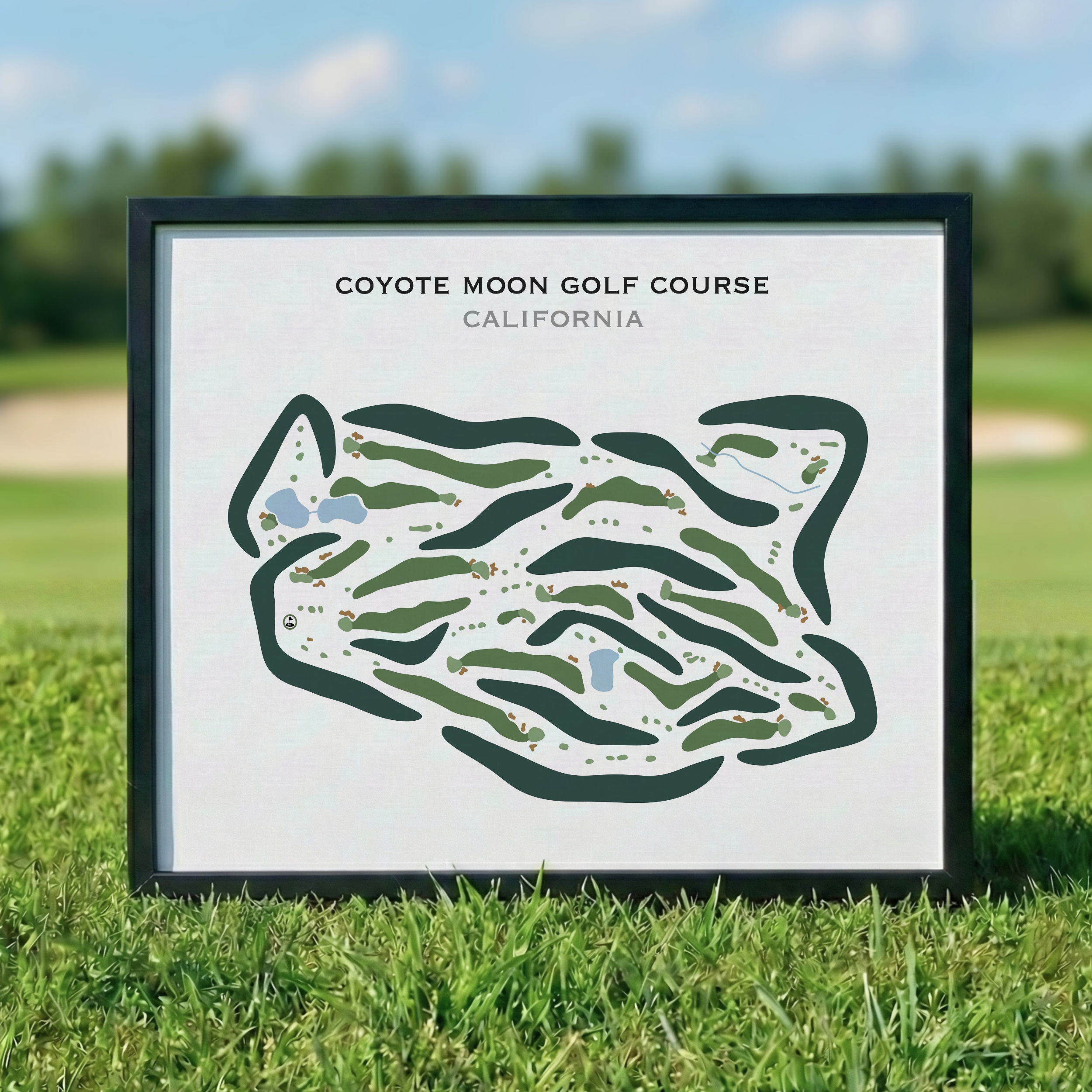 Coyote Moon Golf Course, California - Printed Golf Course