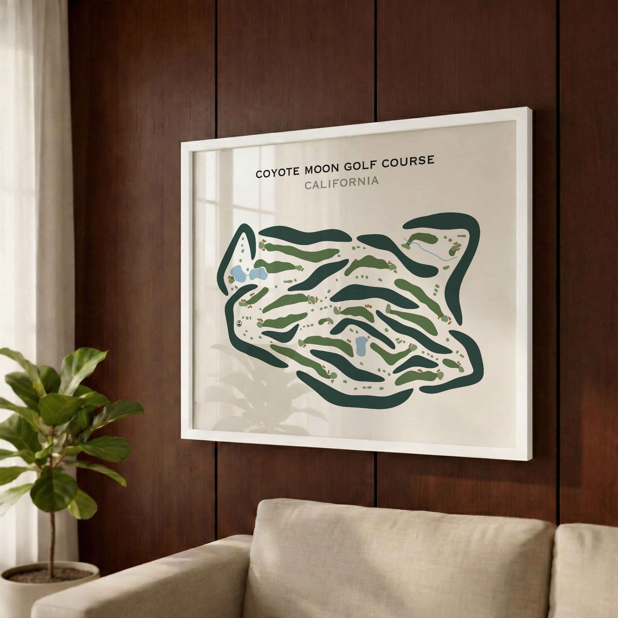 Coyote Moon Golf Course, California - Printed Golf Course