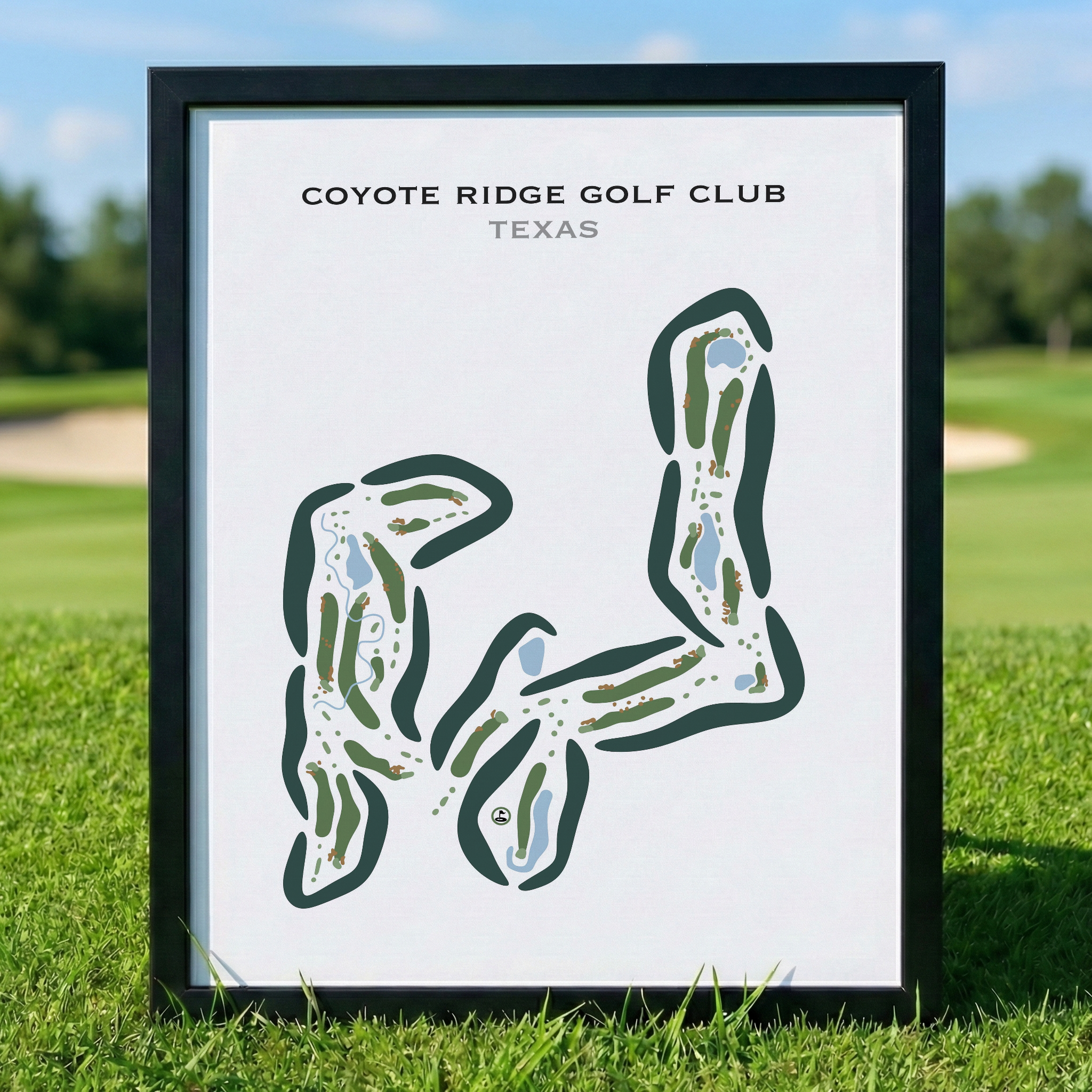Coyote Ridge Golf Course, Texas - Printed Golf Course