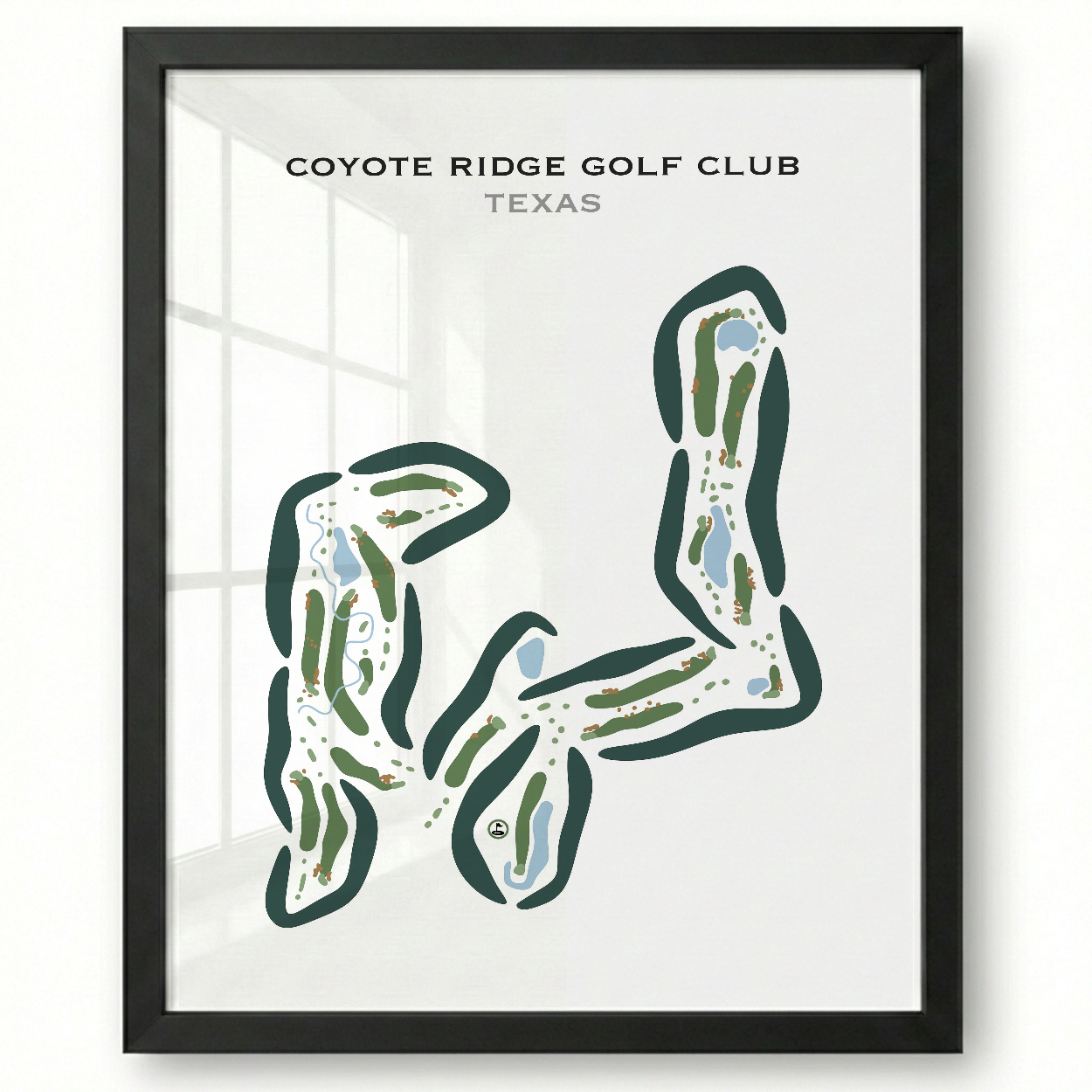 Coyote Ridge Golf Course, Texas - Printed Golf Course