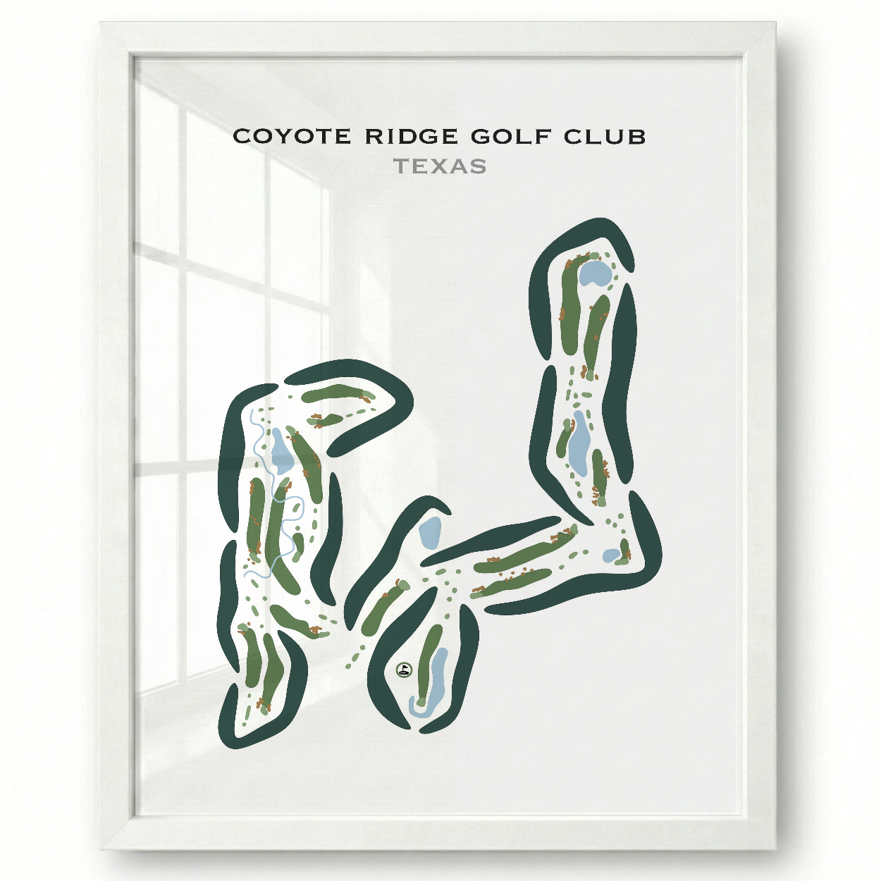 Coyote Ridge Golf Course, Texas - Printed Golf Course