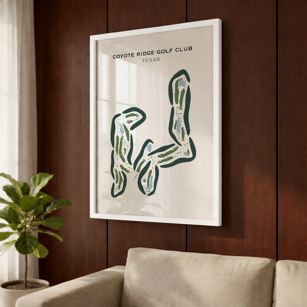Coyote Ridge Golf Course, Texas - Printed Golf Course