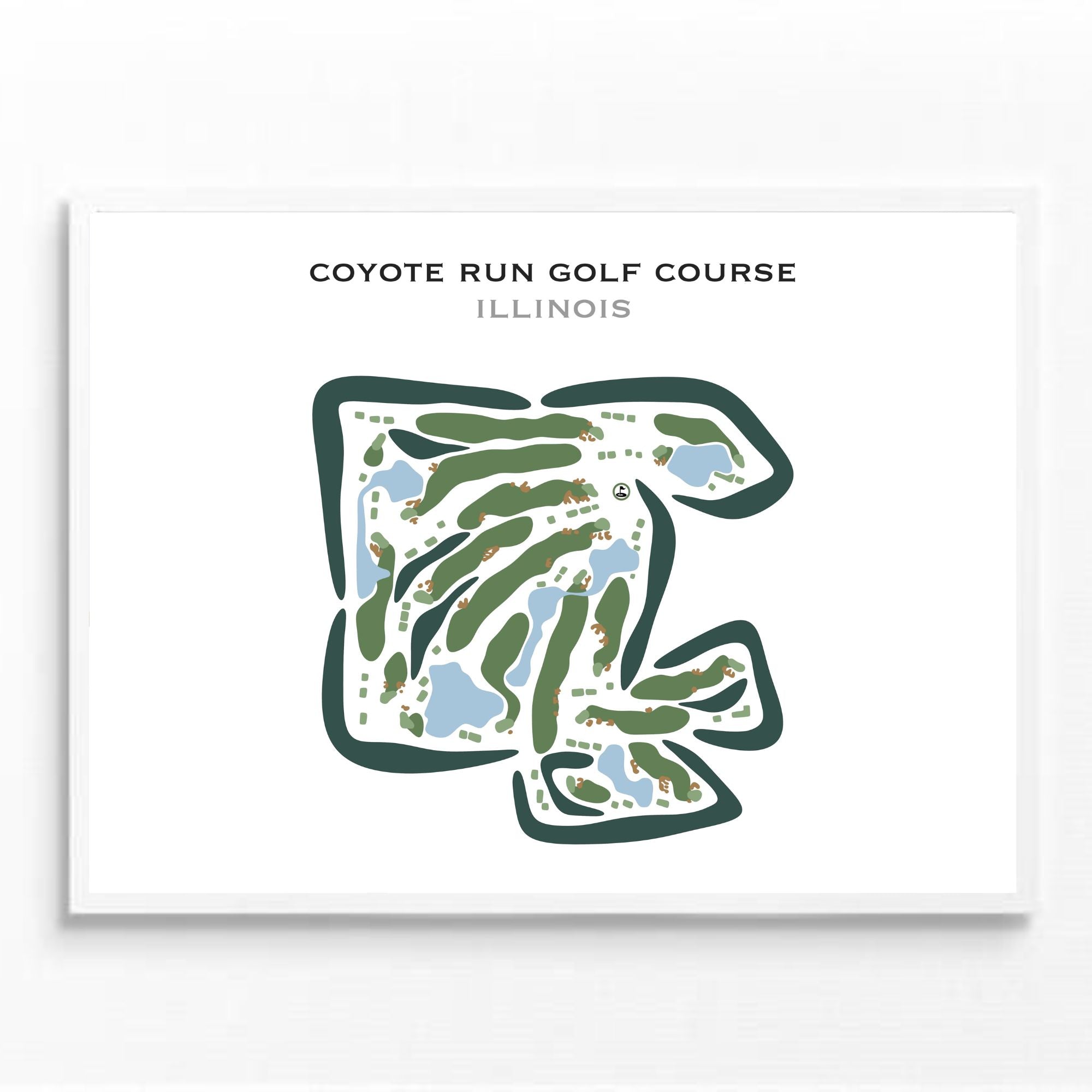 Coyote Run Golf Course, Illinois - Printed Golf Courses