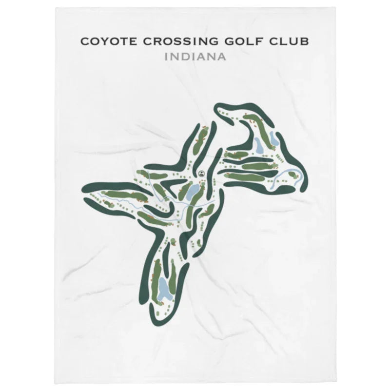 Coyote Crossing Golf Club, Indiana - Printed Golf Course