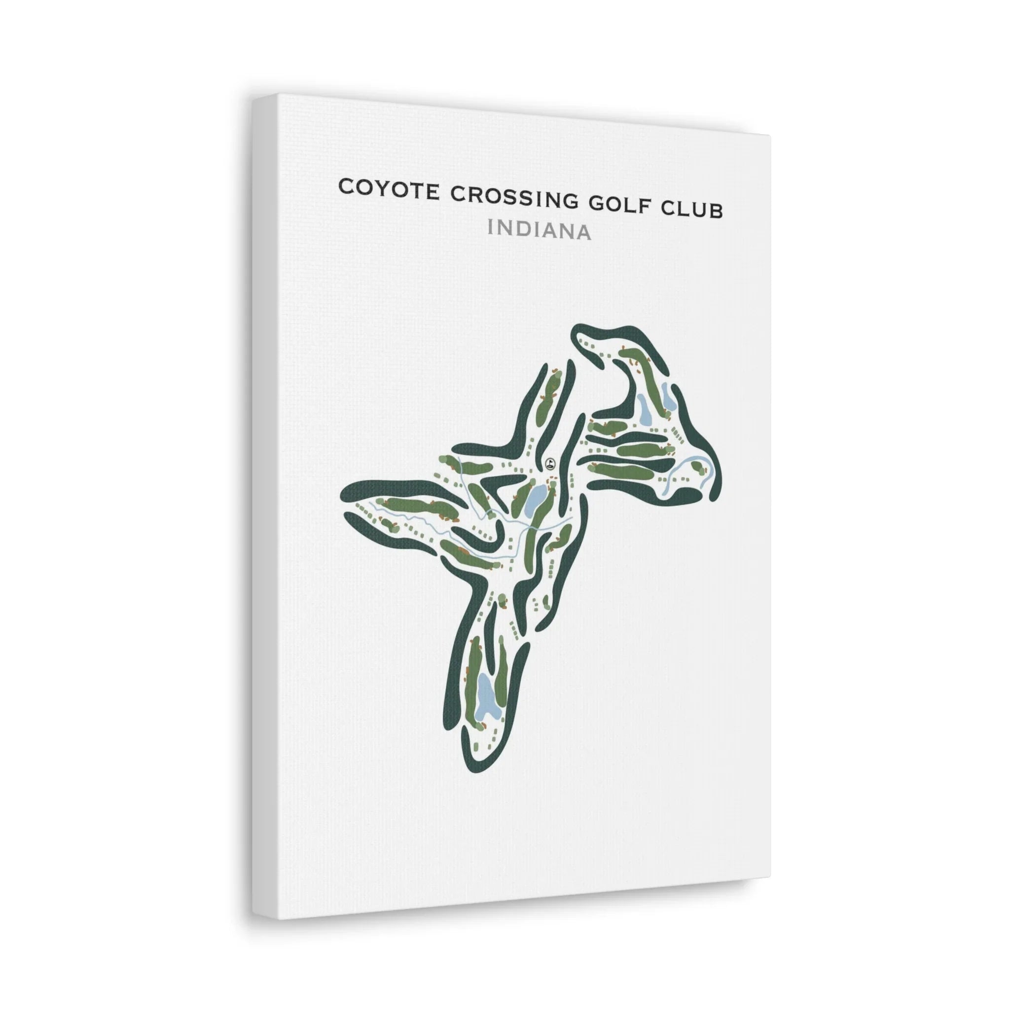 Coyote Crossing Golf Club, Indiana - Printed Golf Course