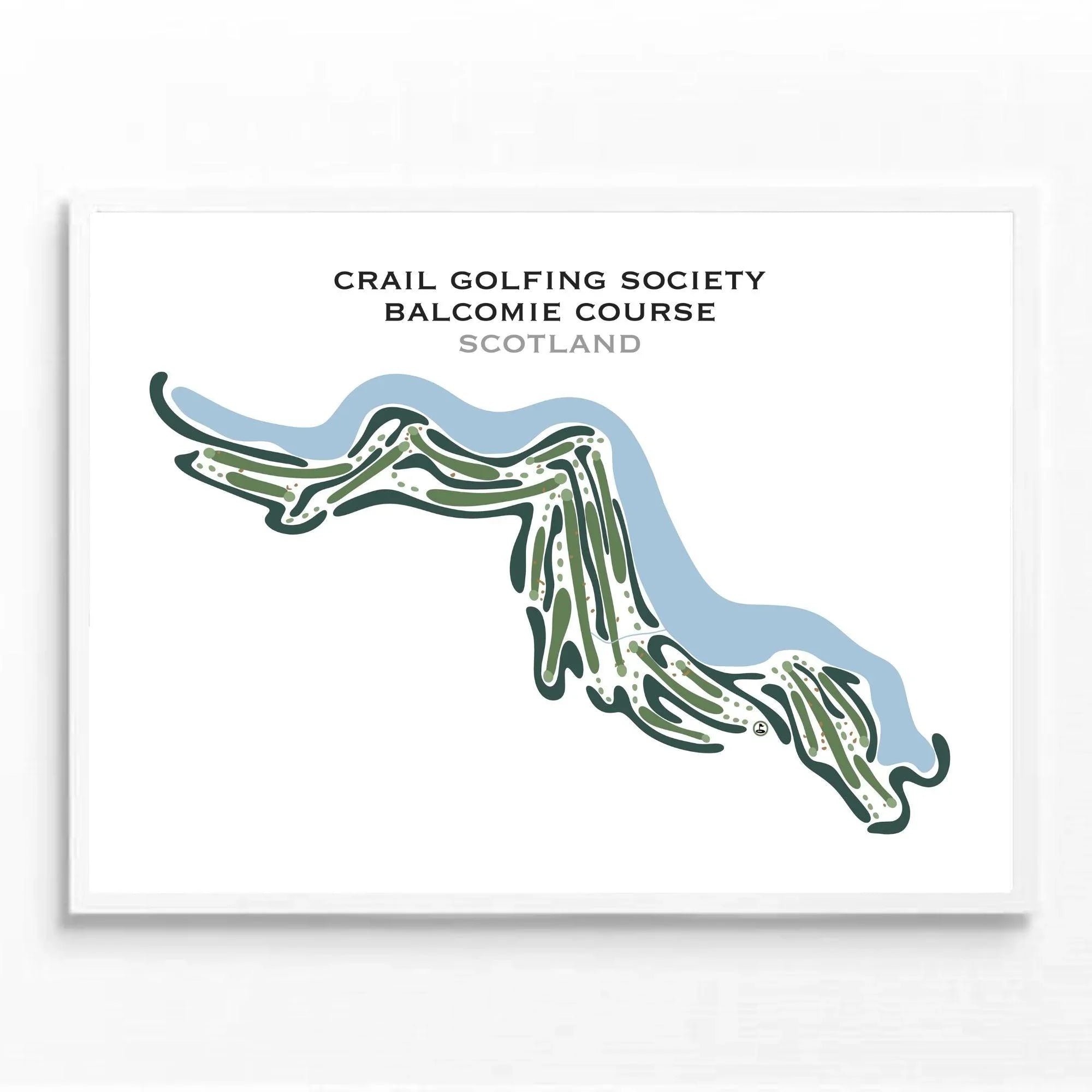 Crail Golfing Society Balcomie Course, Scotland - Printed Golf Courses