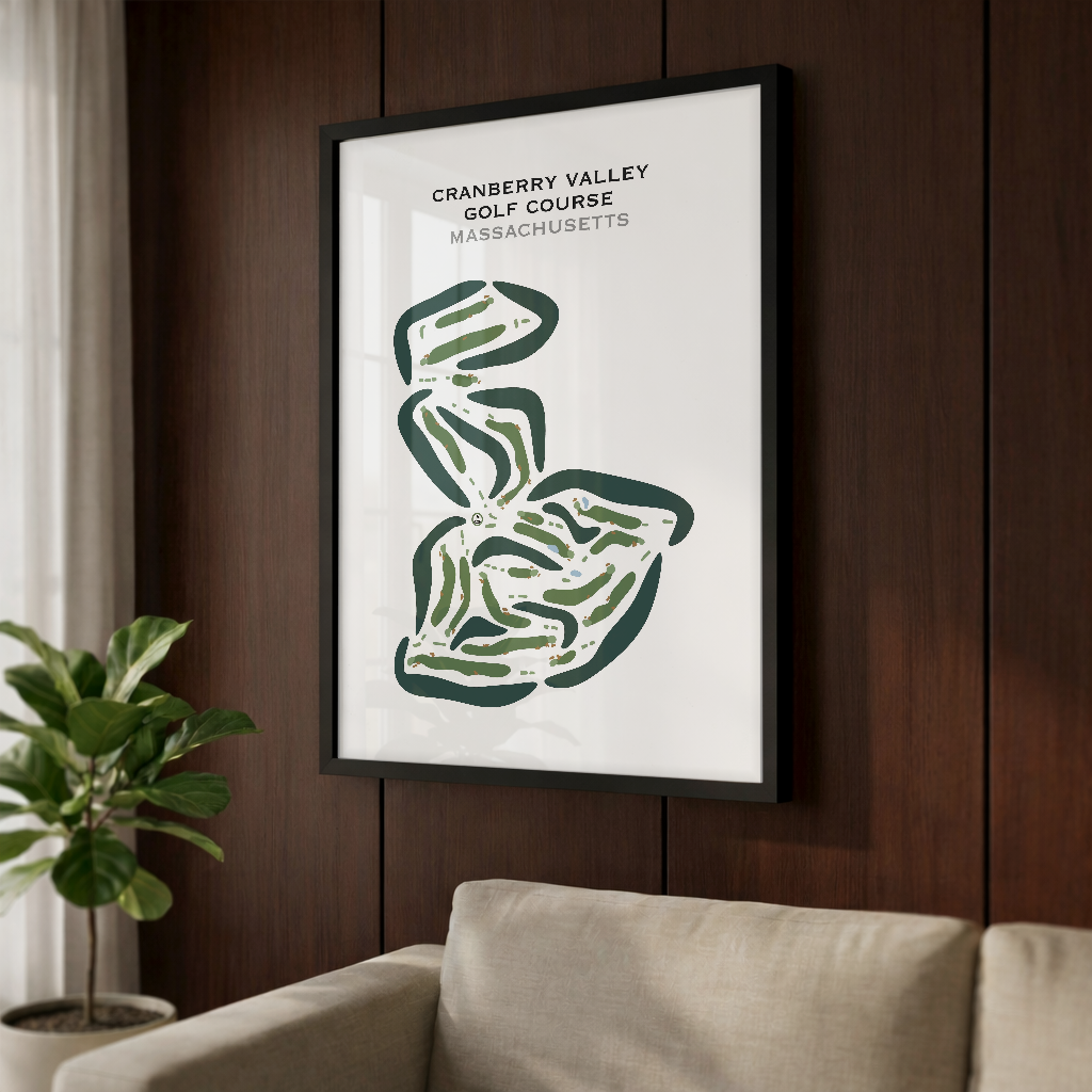 Cranberry Valley Golf Course, Massachusetts - Printed Golf Courses