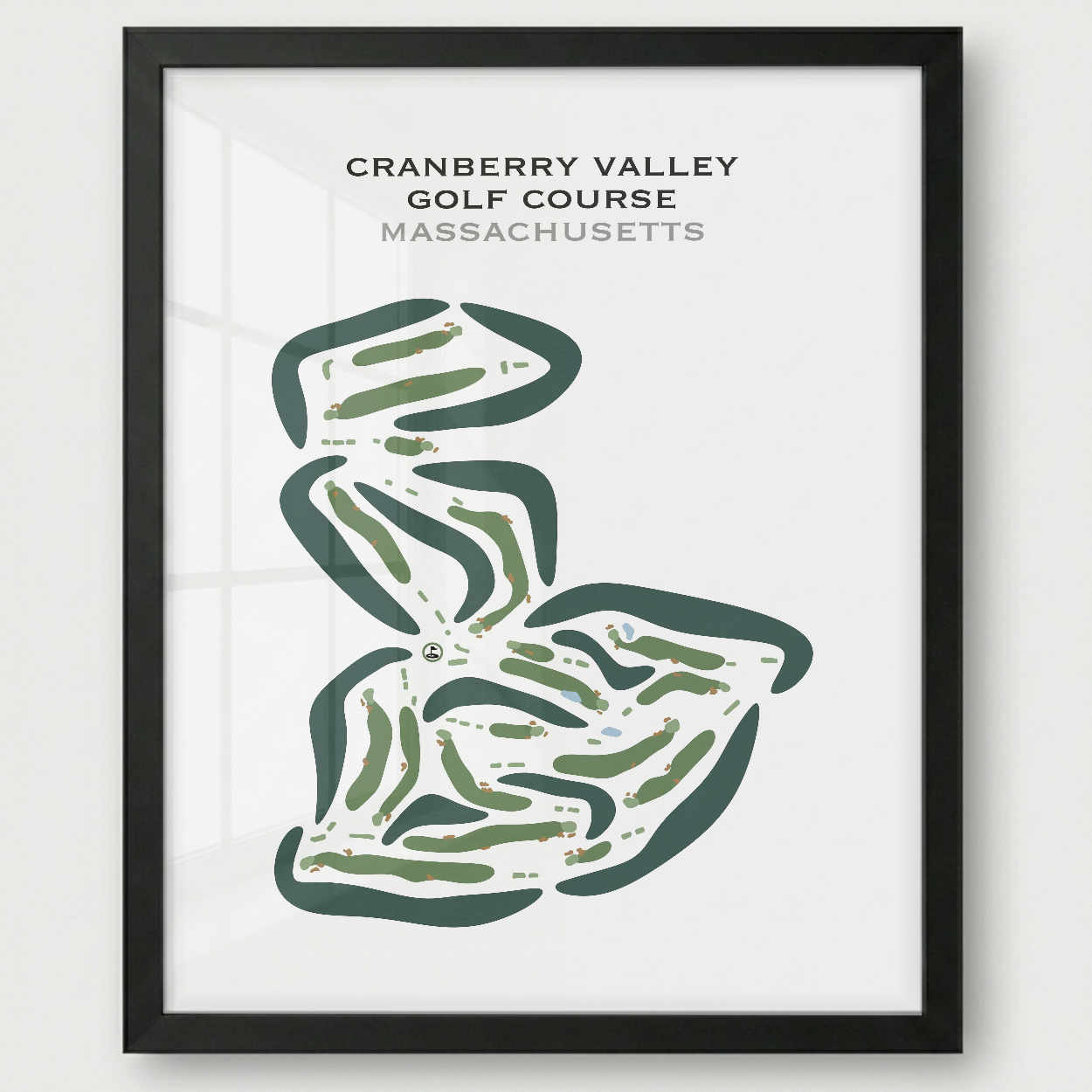 Cranberry Valley Golf Course, Massachusetts - Printed Golf Courses
