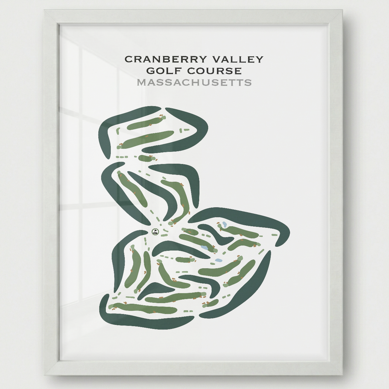 Cranberry Valley Golf Course, Massachusetts - Printed Golf Courses