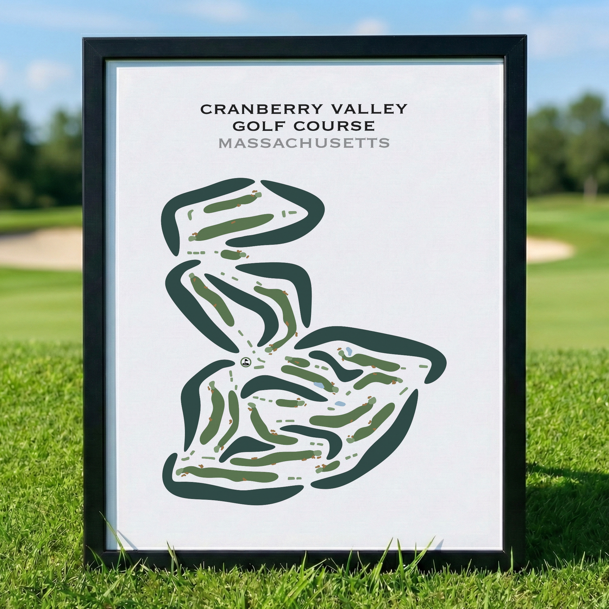 Cranberry Valley Golf Course, Massachusetts - Printed Golf Courses