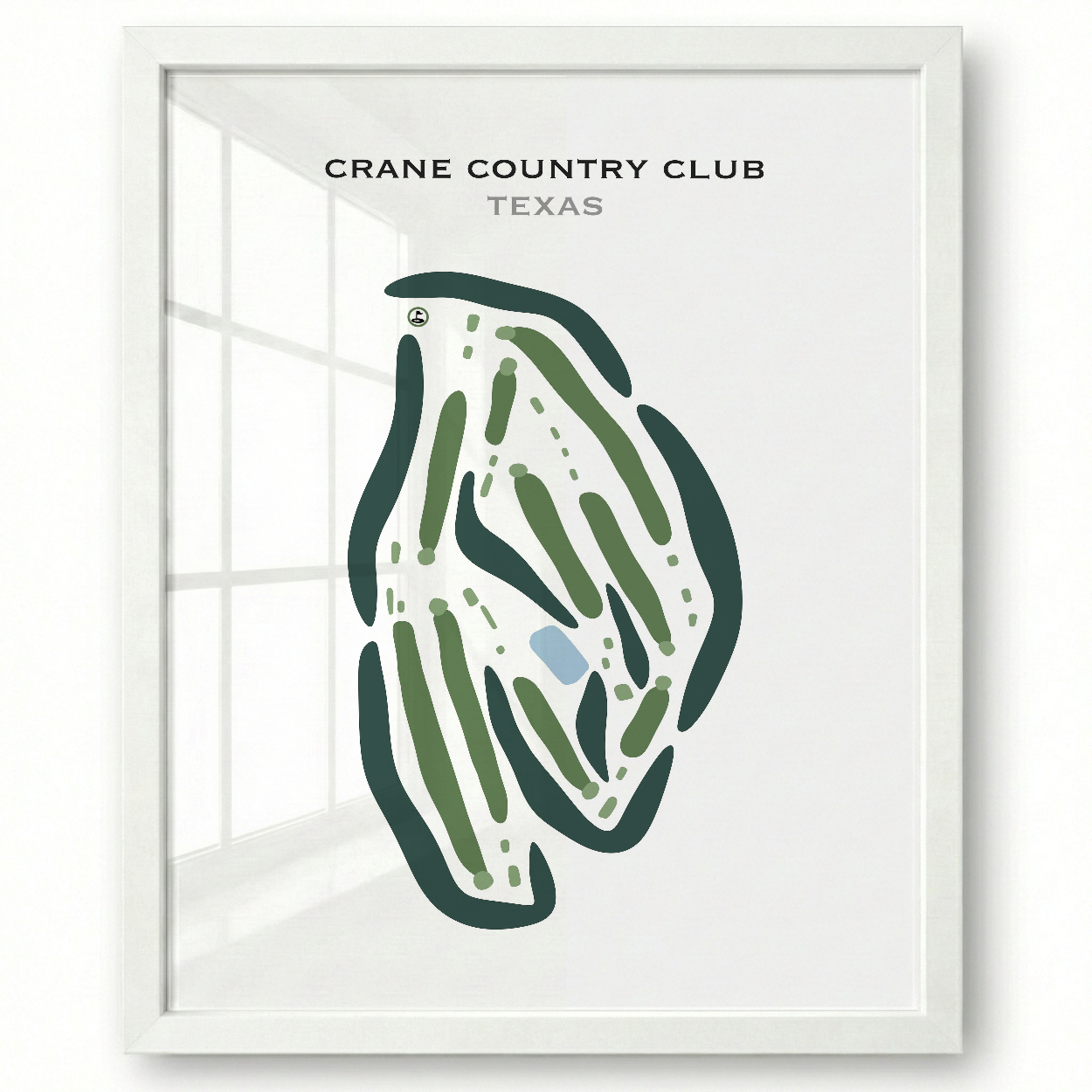 Crane Country Club, Texas - Printed Golf Courses