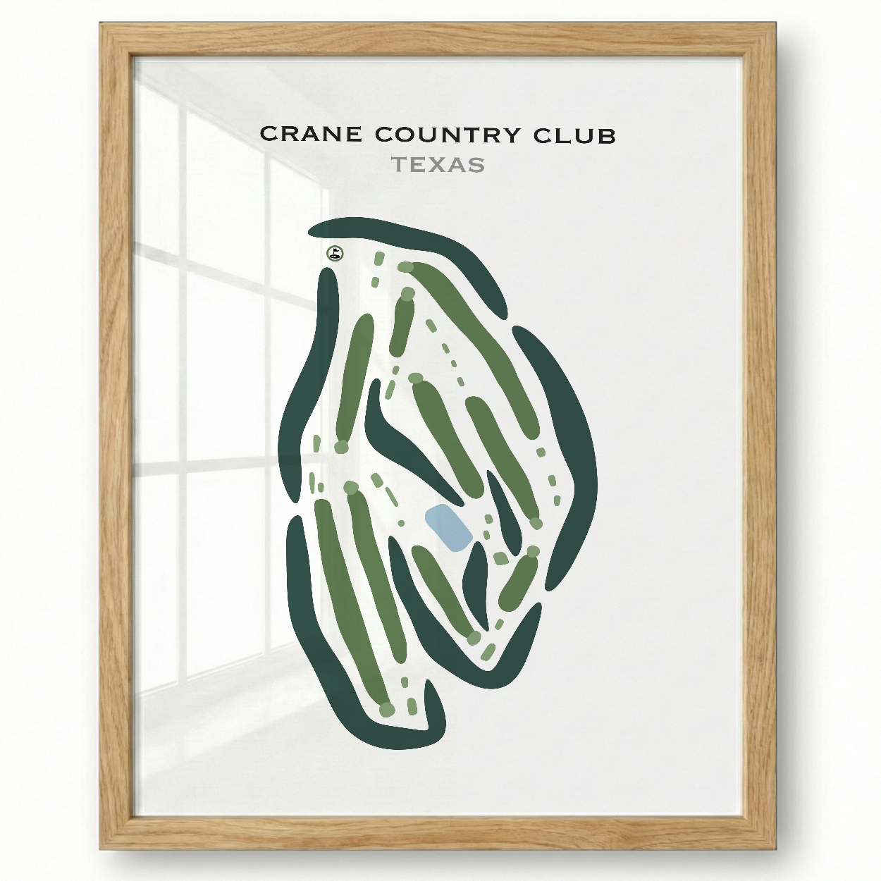 Crane Country Club, Texas - Printed Golf Courses