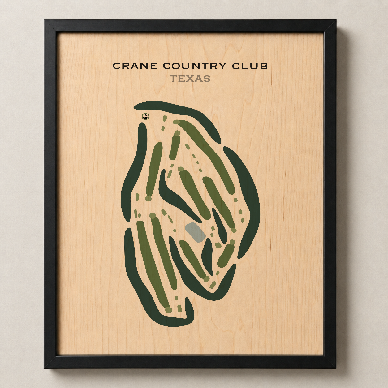 Crane Country Club, Texas - Printed Golf Courses