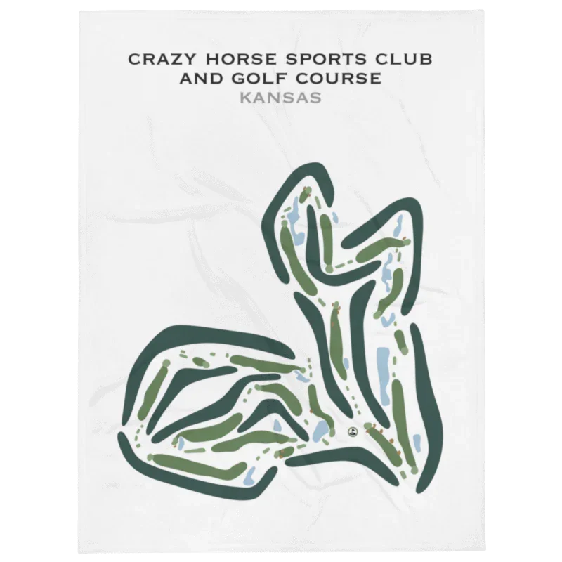 Crazy Horse Sports Club & Golf Course, Kansas - Printed Golf Courses