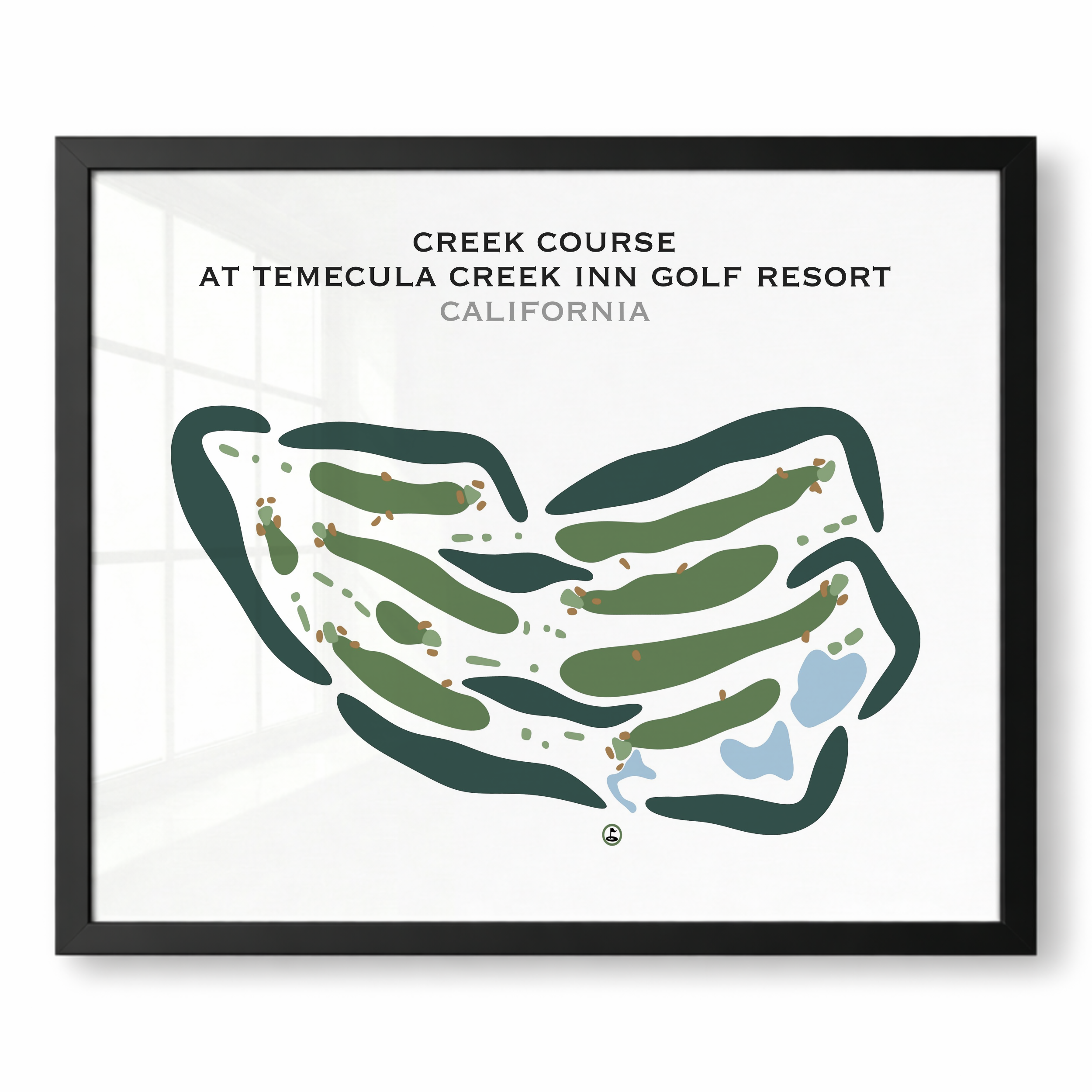 Creek Course at Temecula Creek Inn Golf Resort, California - Printed Golf Courses