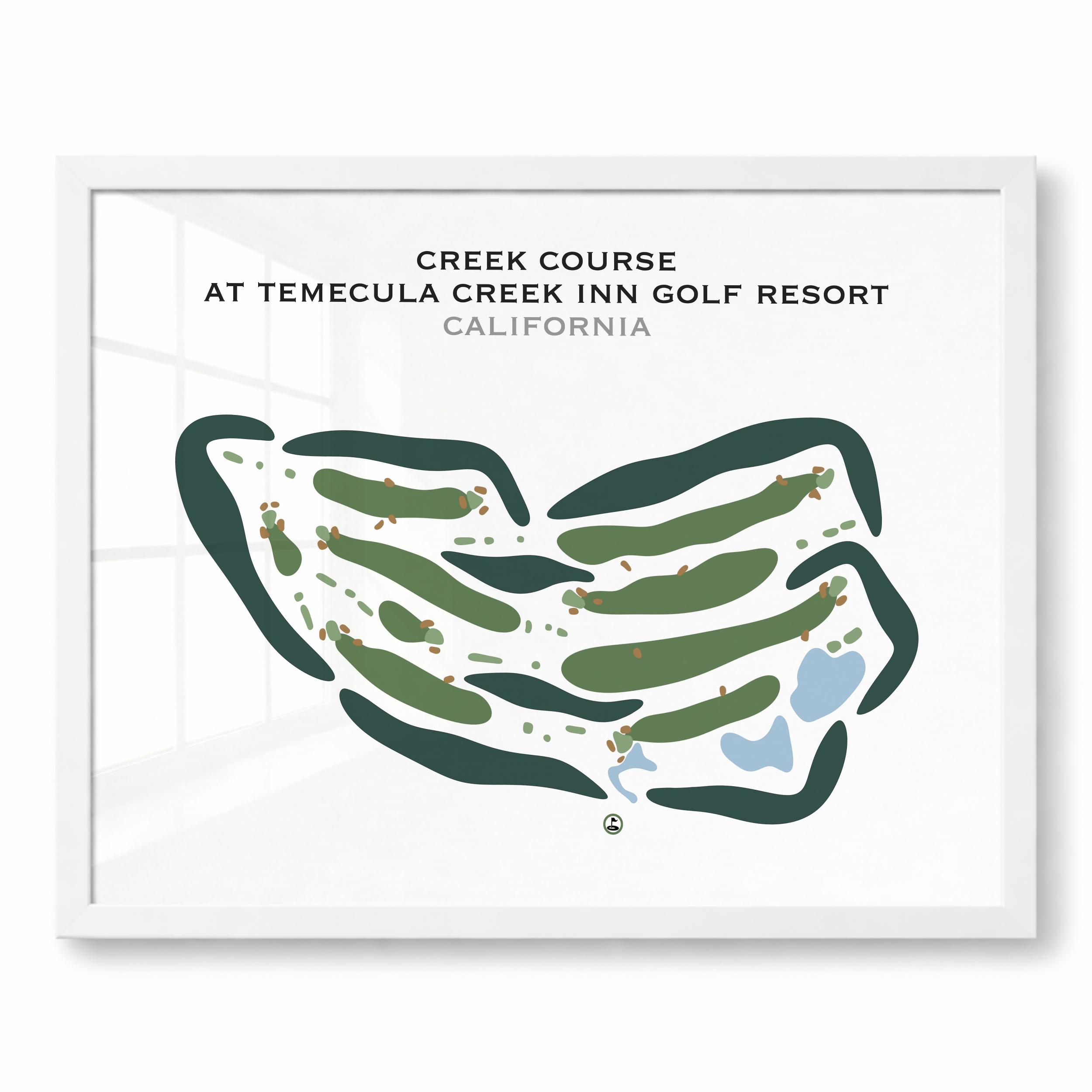 Creek Course at Temecula Creek Inn Golf Resort, California - Printed Golf Courses