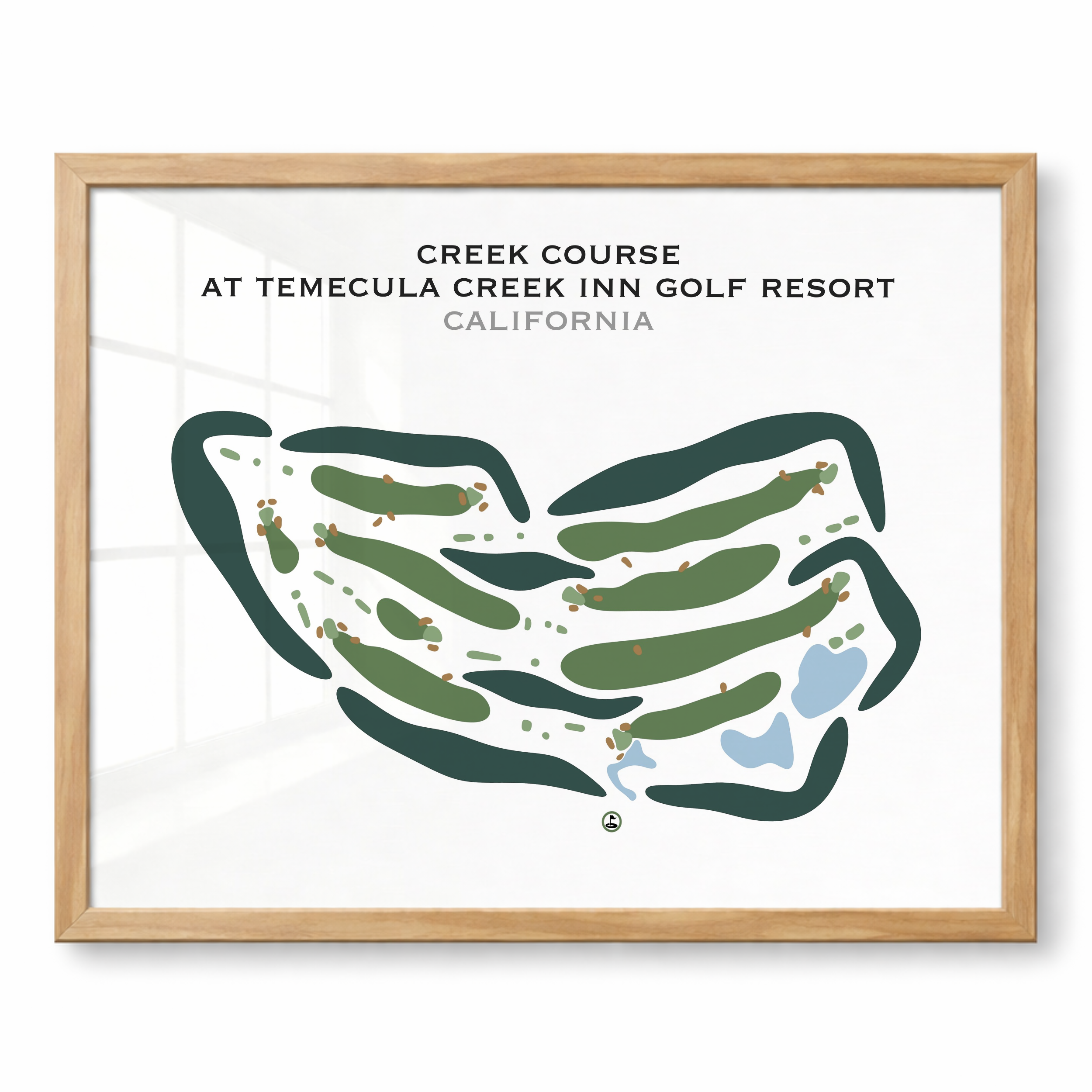 Creek Course at Temecula Creek Inn Golf Resort, California - Printed Golf Courses