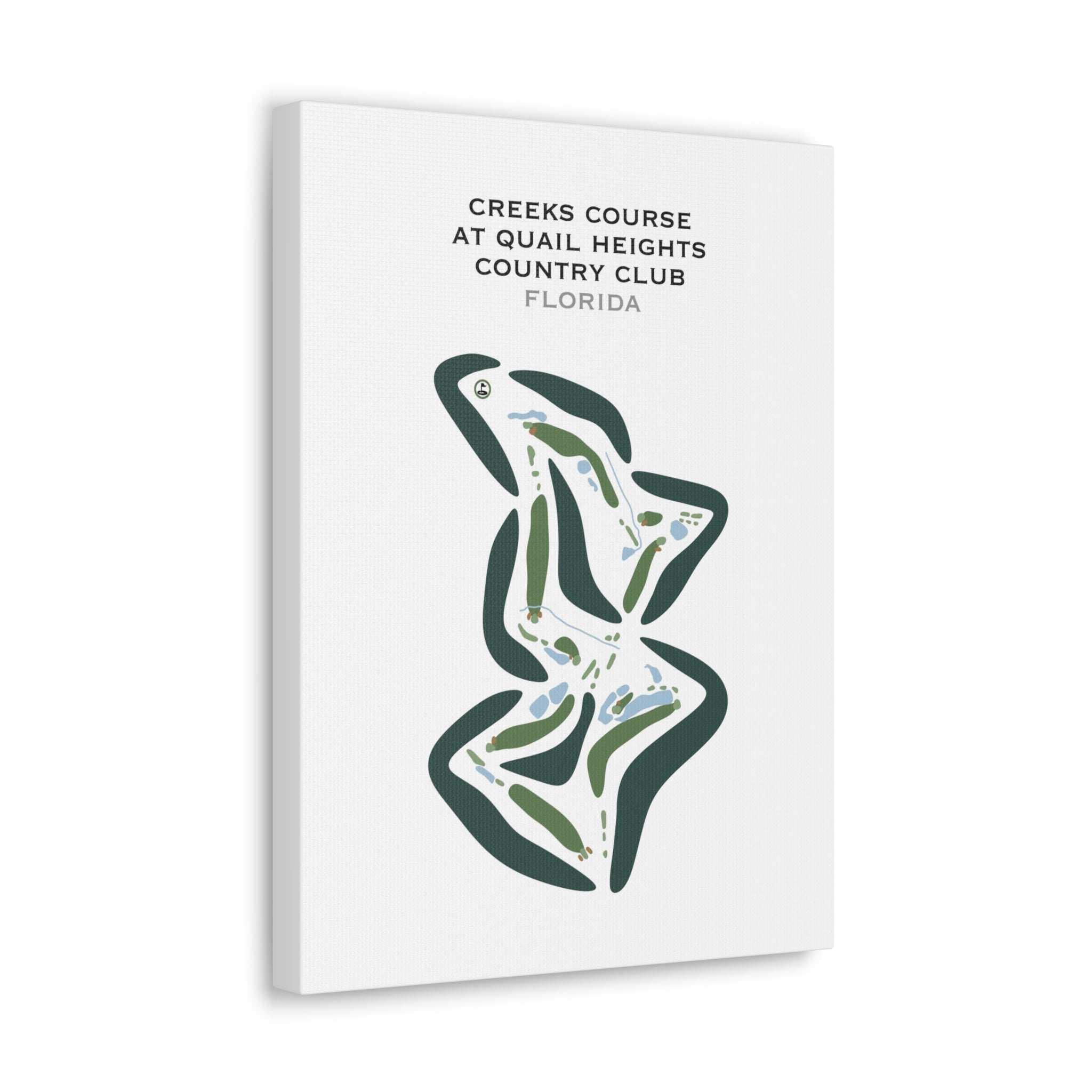 Creeks Golf Course at Quail Heights Country Club, Florida - Printed Golf Courses