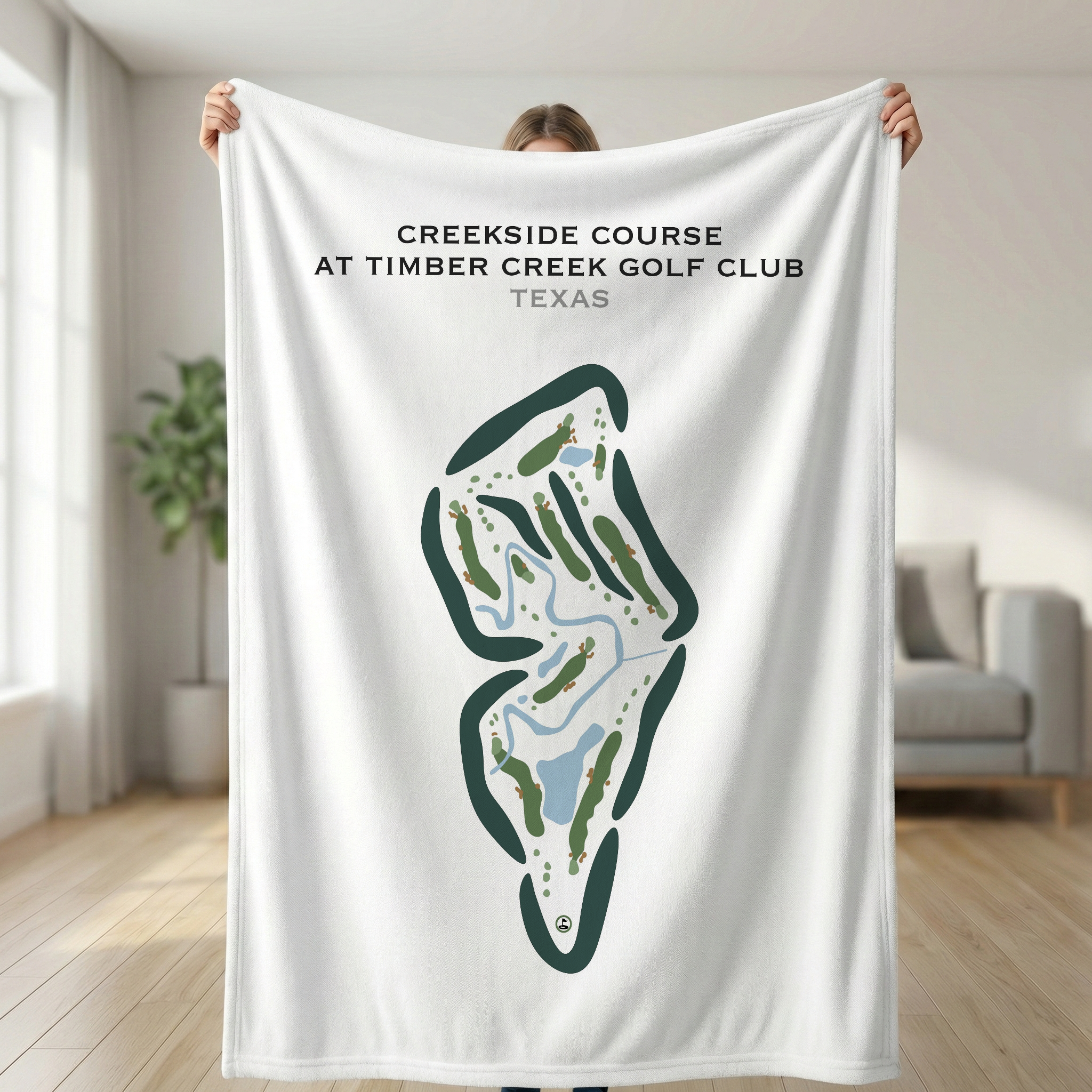 Creekside Course at Timber Creek Golf Club, Texas - Printed Golf Courses