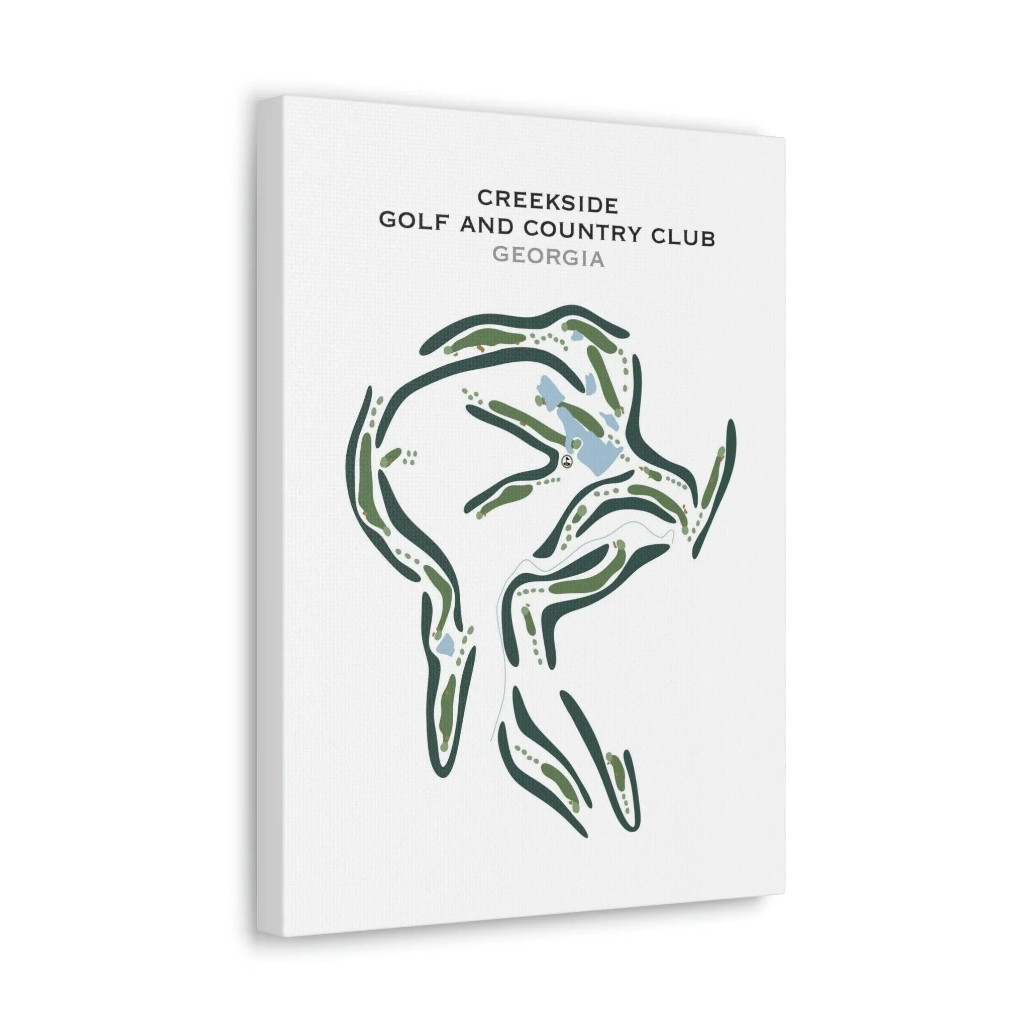 Creekside Golf & Country Club, Georgia - Printed Golf Courses