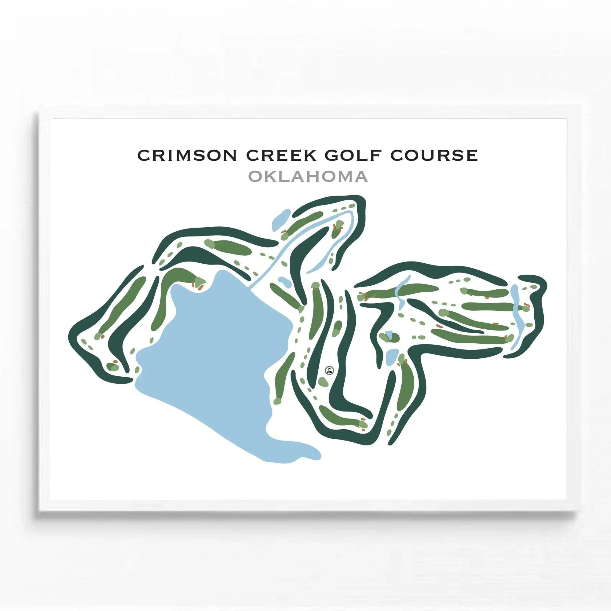 Crimson Creek Golf Course, Oklahoma - Printed Golf Courses