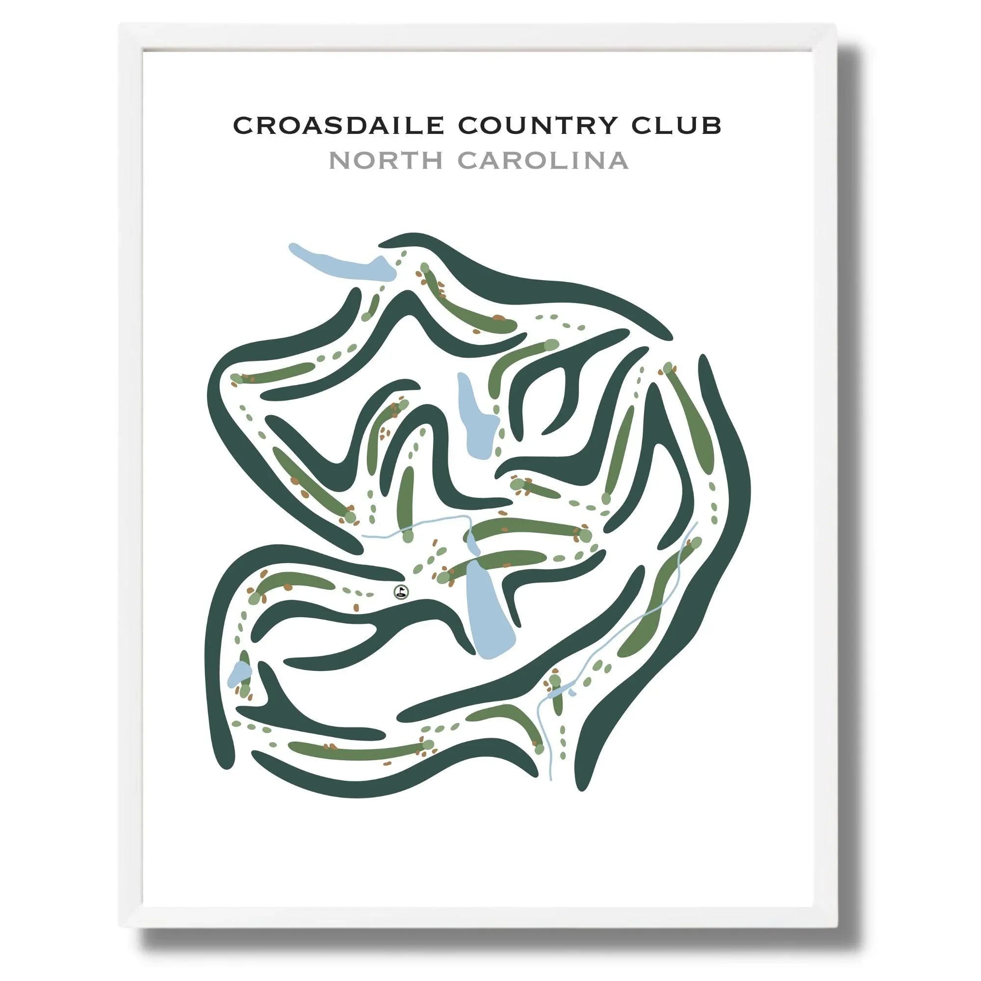 Croasdaile Country Club, North Carolina - Printed Golf Courses