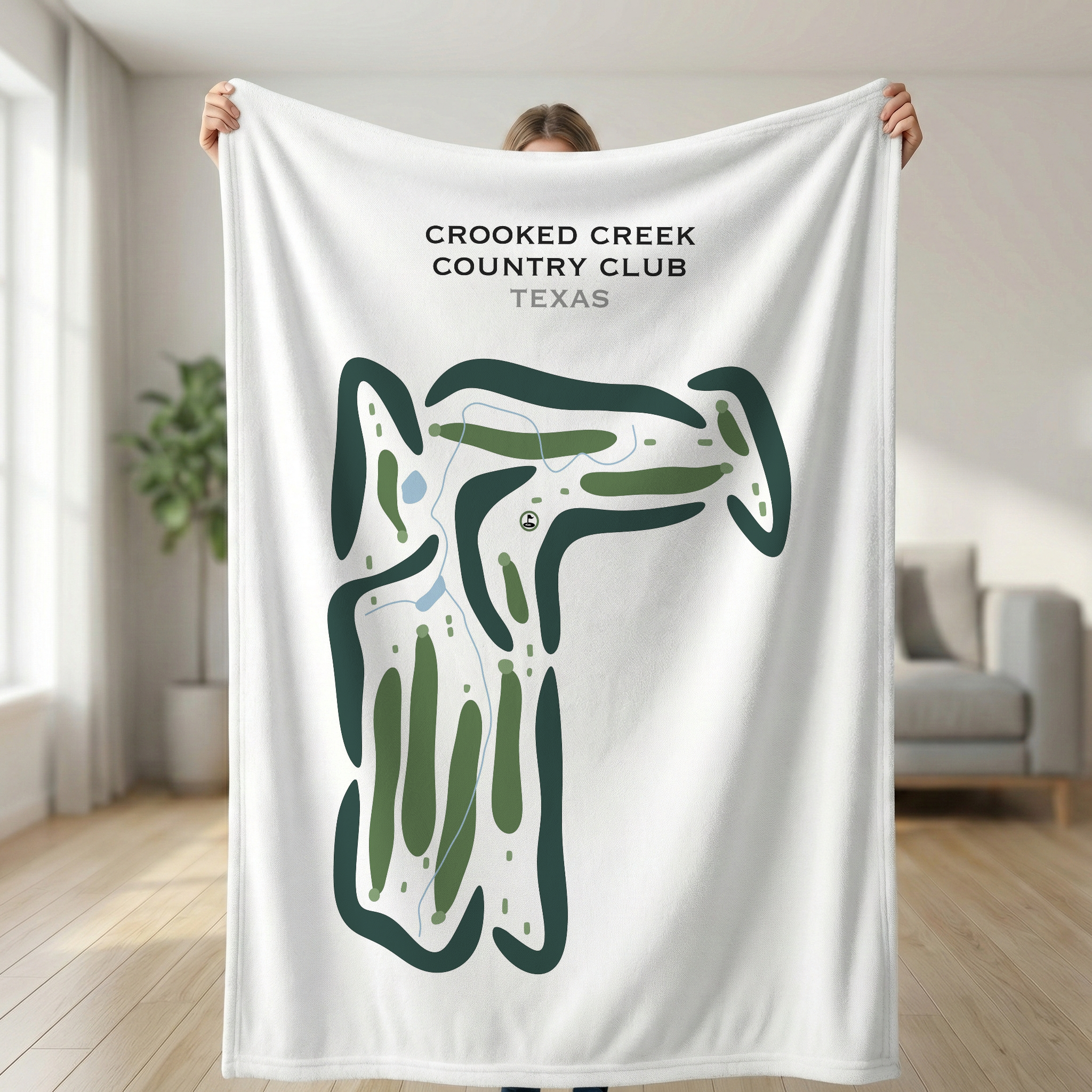 Crooked Creek Country Club, Texas - Printed Golf Courses