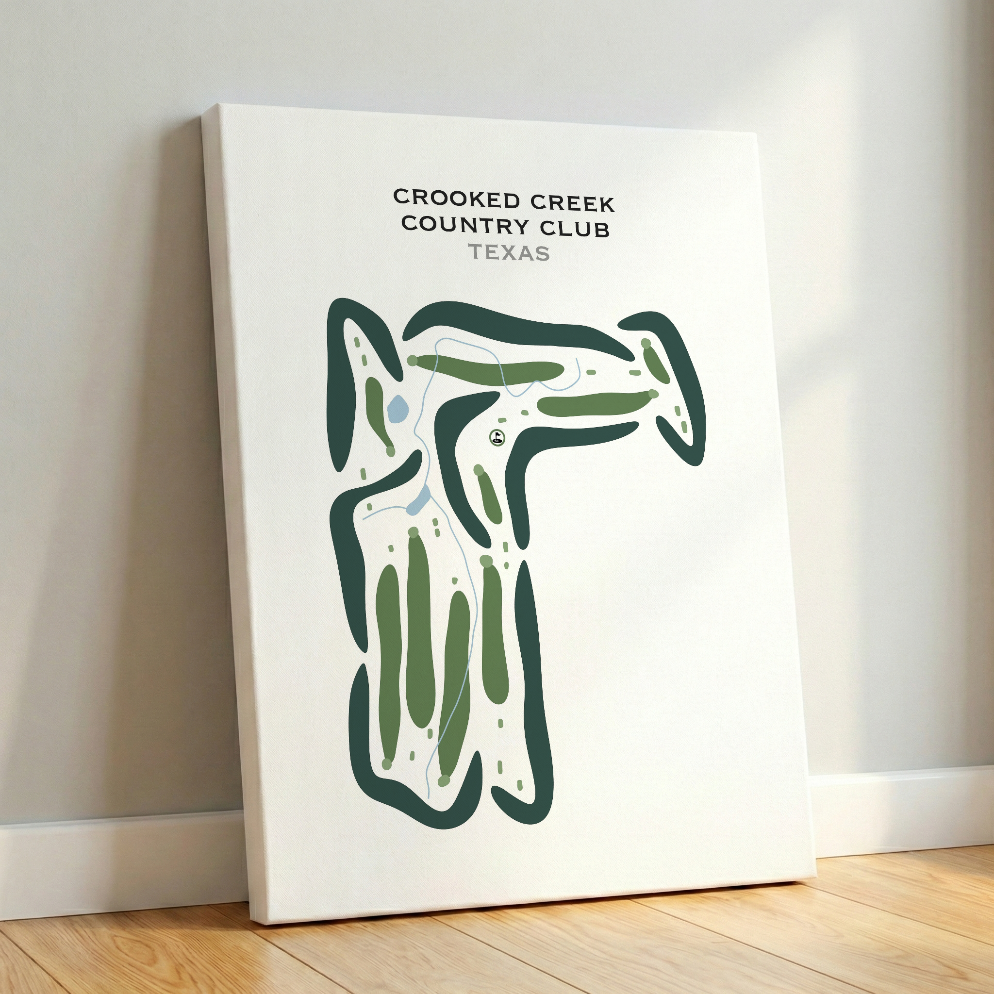Crooked Creek Country Club, Texas - Printed Golf Courses