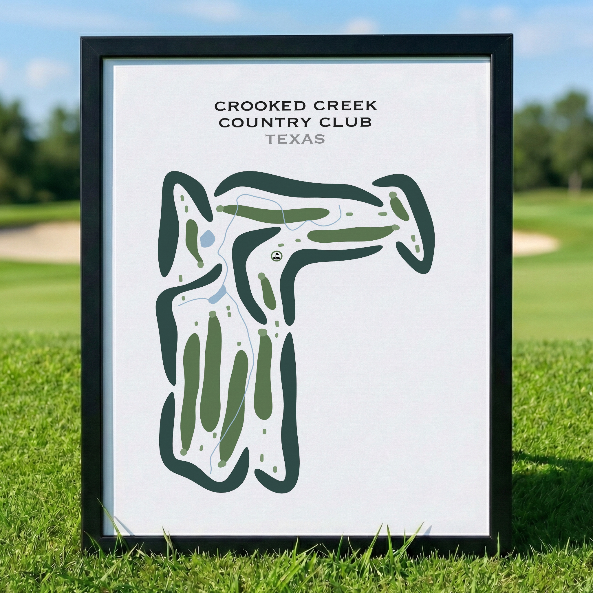 Crooked Creek Country Club, Texas - Printed Golf Courses