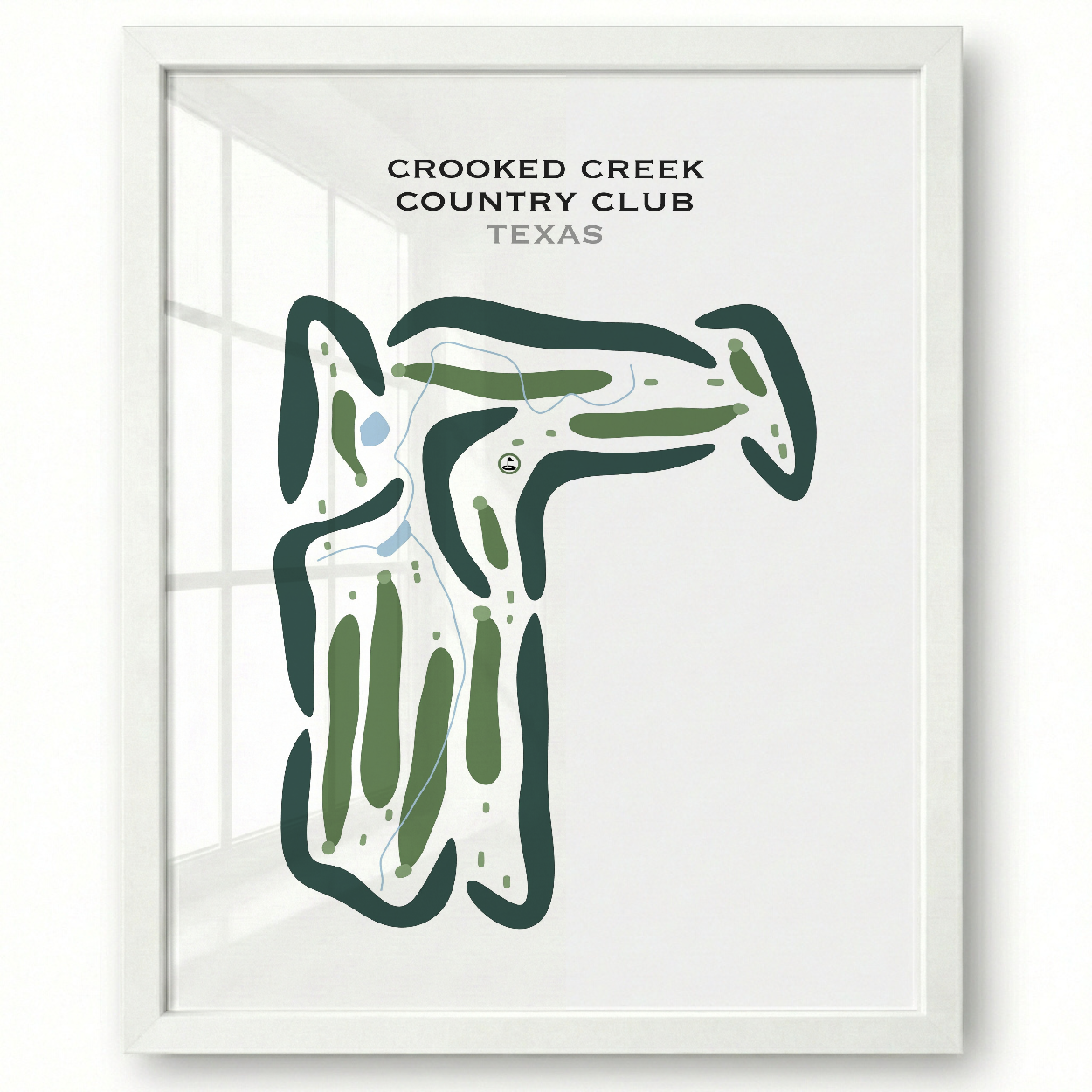 Crooked Creek Country Club, Texas - Printed Golf Courses