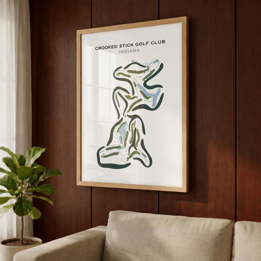 Crooked Stick Golf Club, Indiana - Printed Golf Courses