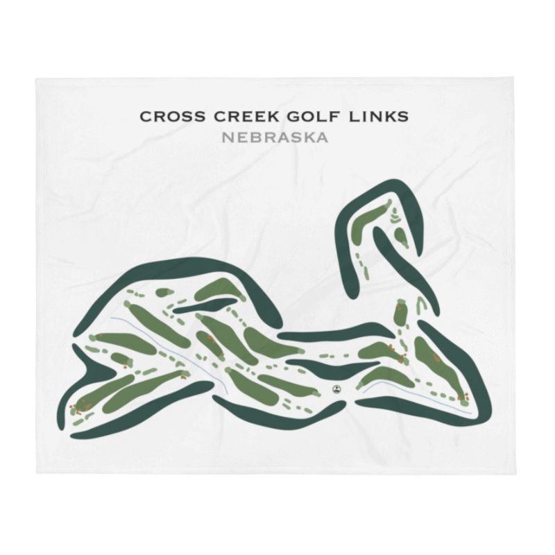 Cross Creek Golf Links, Nebraska - Printed Golf Courses