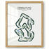 Crown Colony Country Club, Texas - Printed Golf Courses