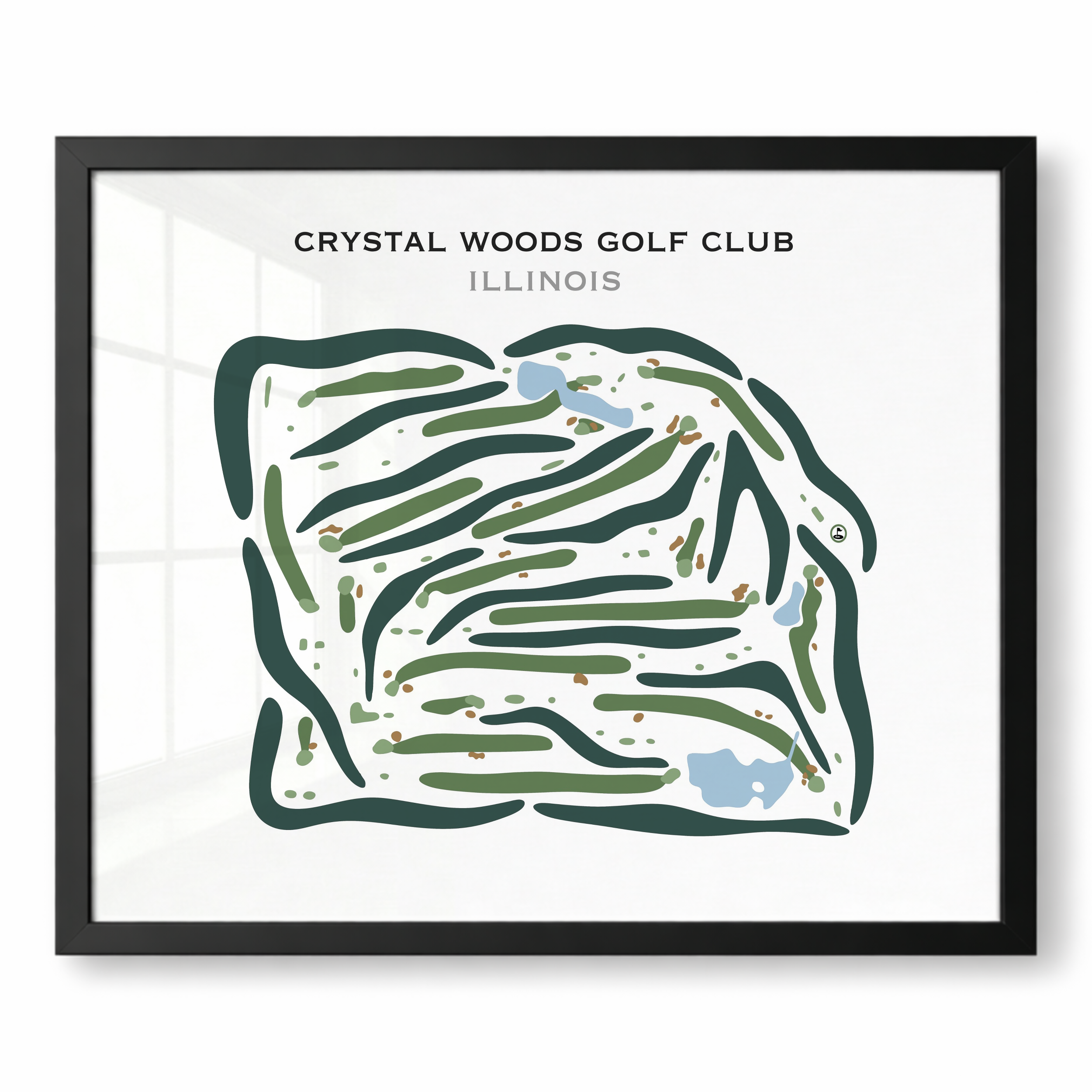 Crystal Woods Golf Club, Illinois - Printed Golf Courses