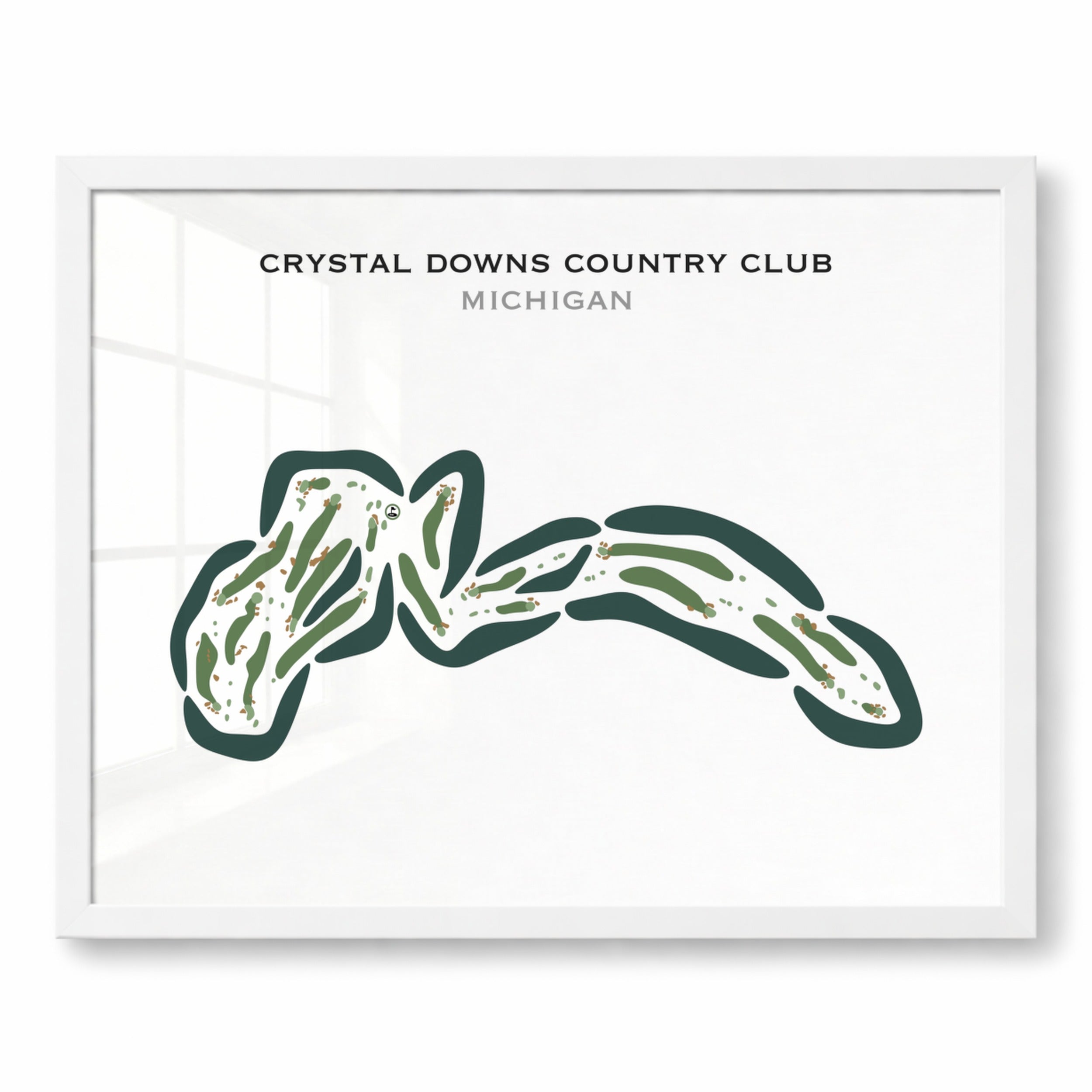 Crystal Downs Country Club, Michigan - Printed Golf Course