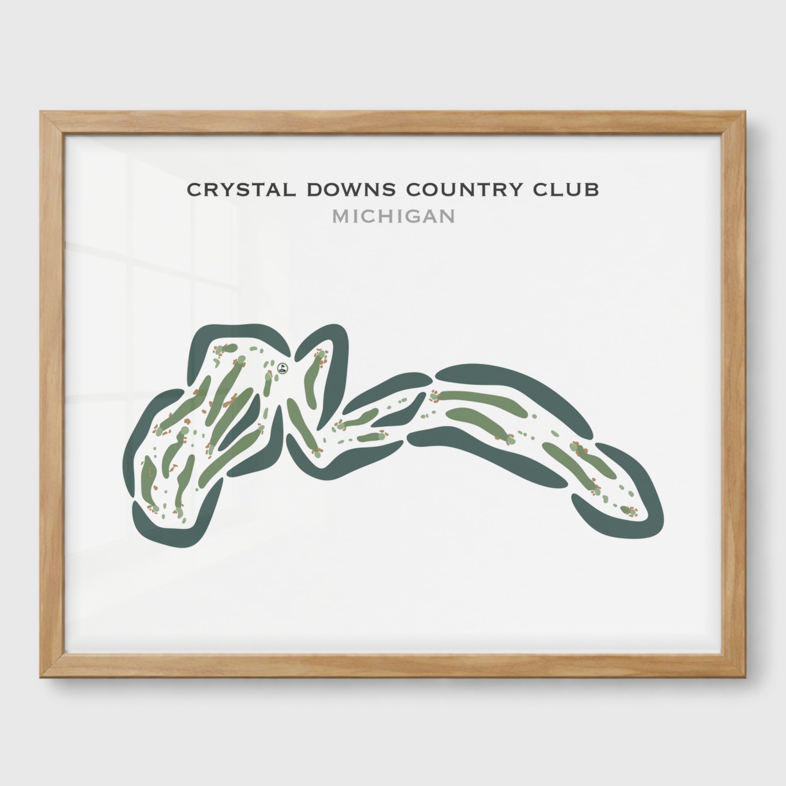 Crystal Downs Country Club, Michigan - Printed Golf Course