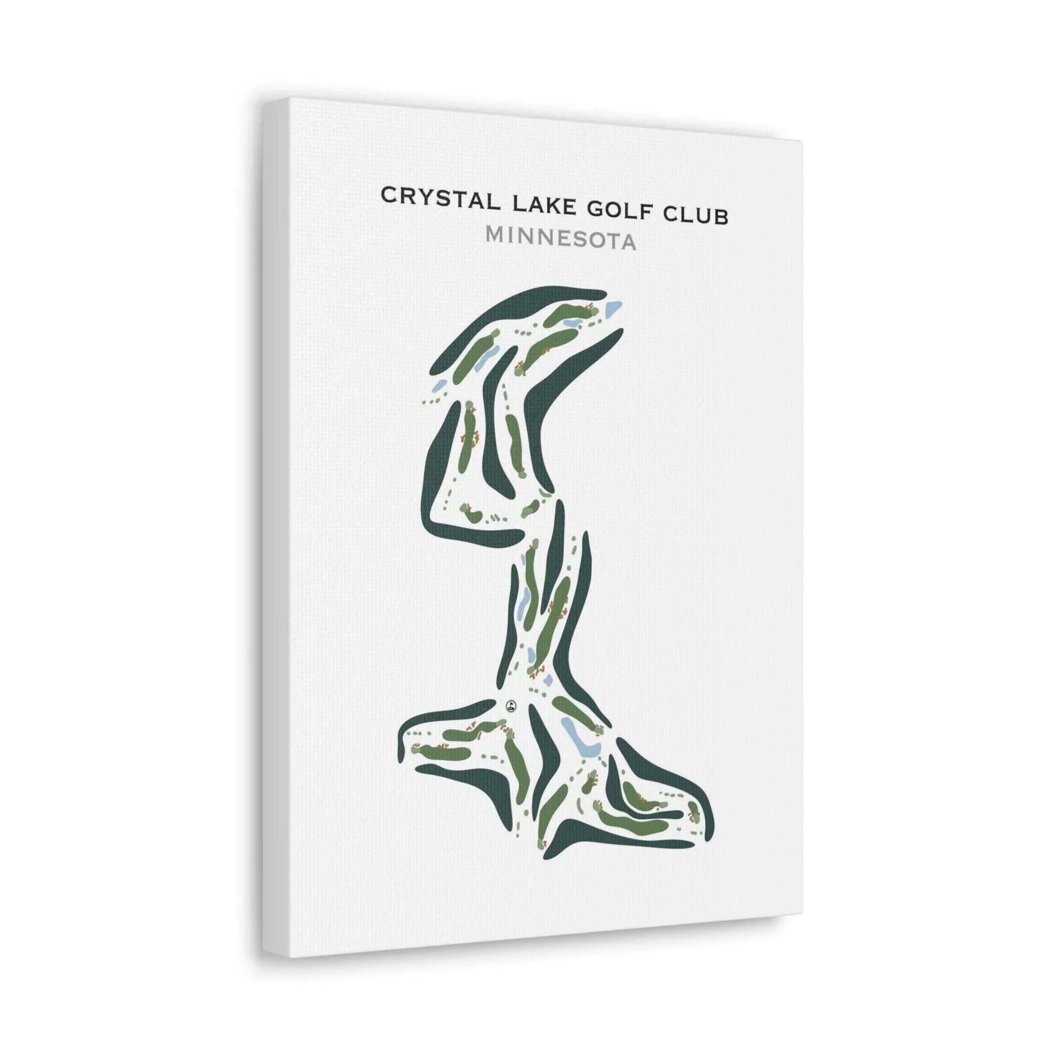 Crystal Lake Golf Club, Minnesota - Printed Golf Course