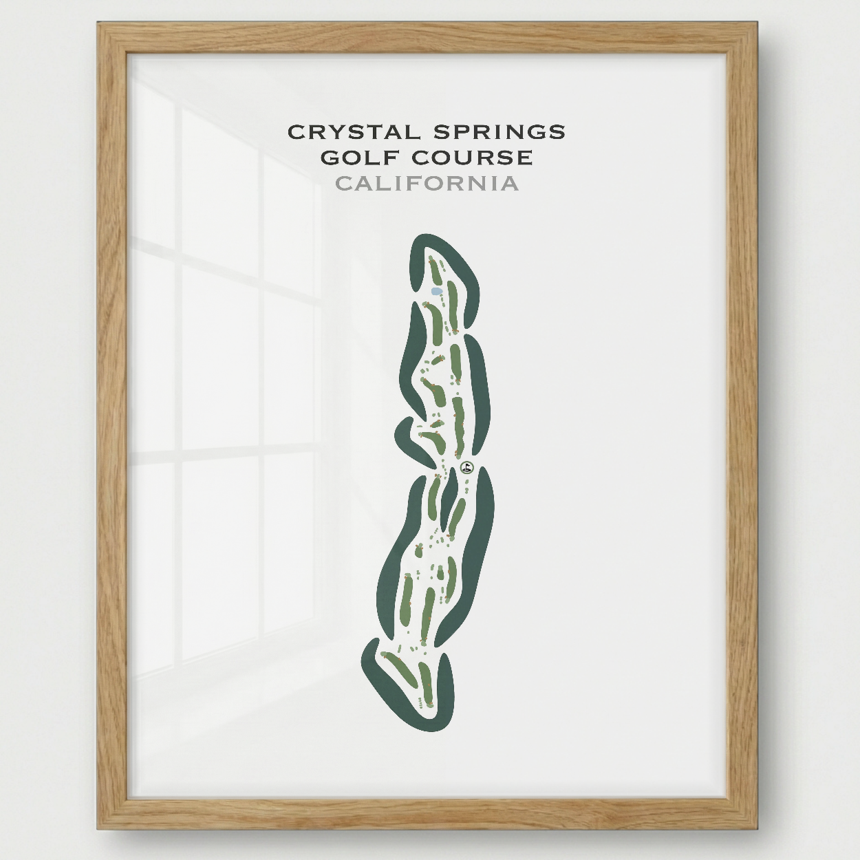 Crystal Springs Golf Course, California - Printed Golf Courses