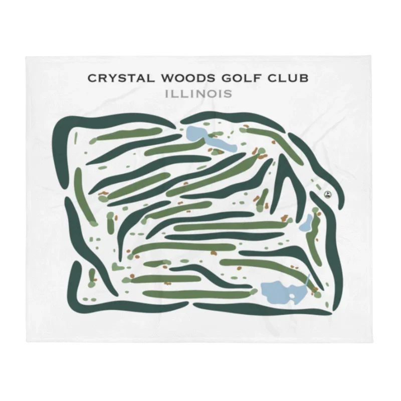 Crystal Woods, Illinois - Printed Golf Courses