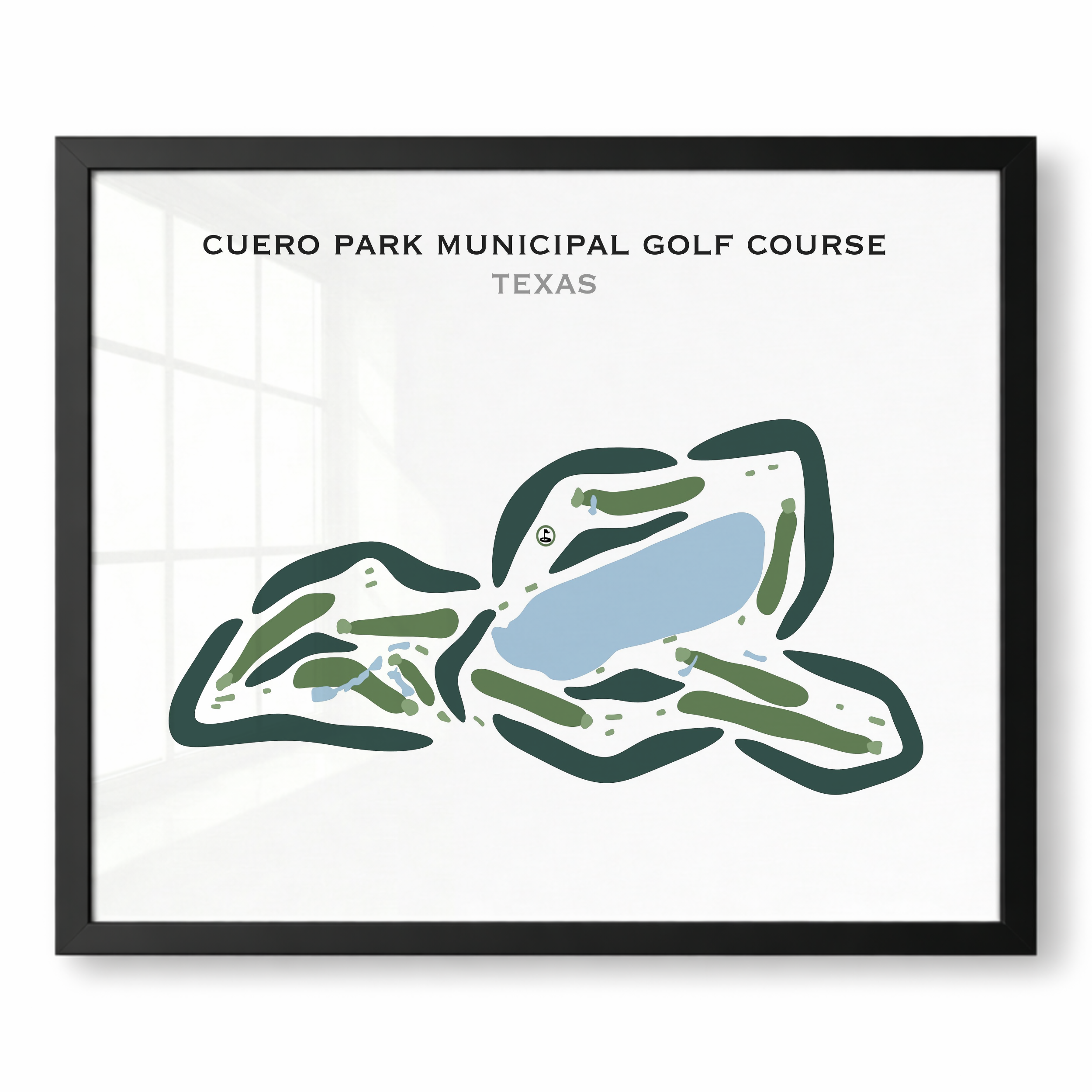 Cuero Park Municipal Golf Course, Texas - Printed Golf Courses