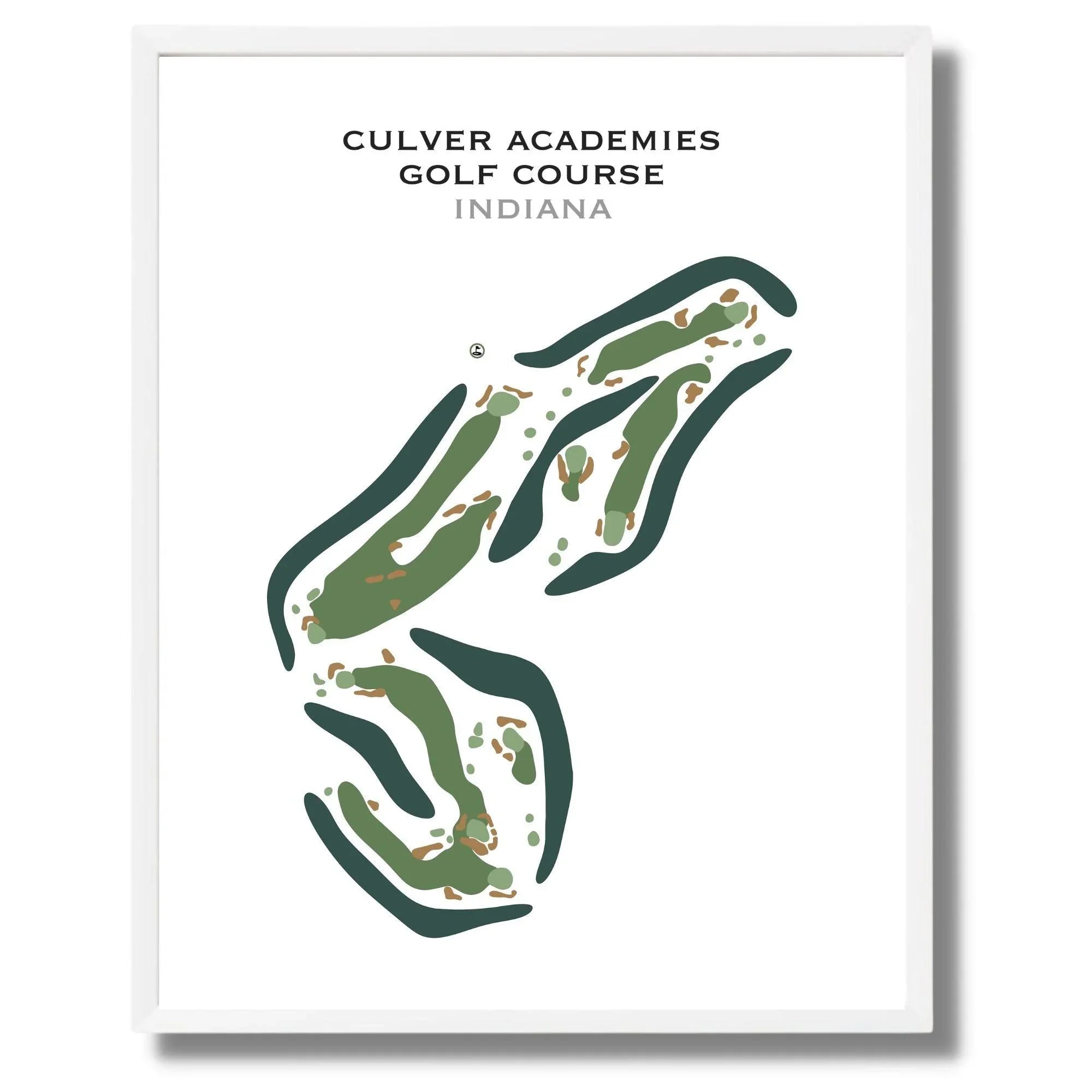 Culver Academies Golf Course, Indiana - Printed Golf Course